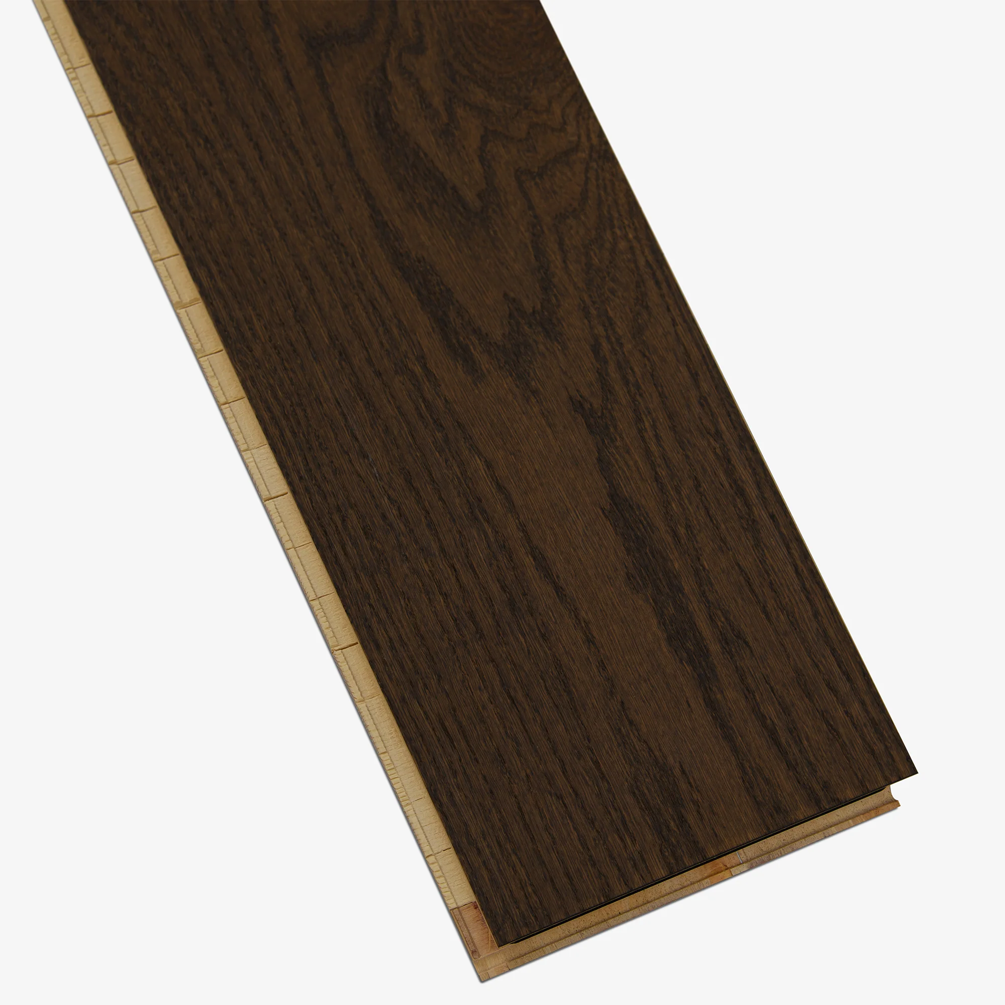 Brown Oak - 14mm Light Brushed 5G Click Engineered Real Wood Flooring (EOCL14x234BRO) - Image 6