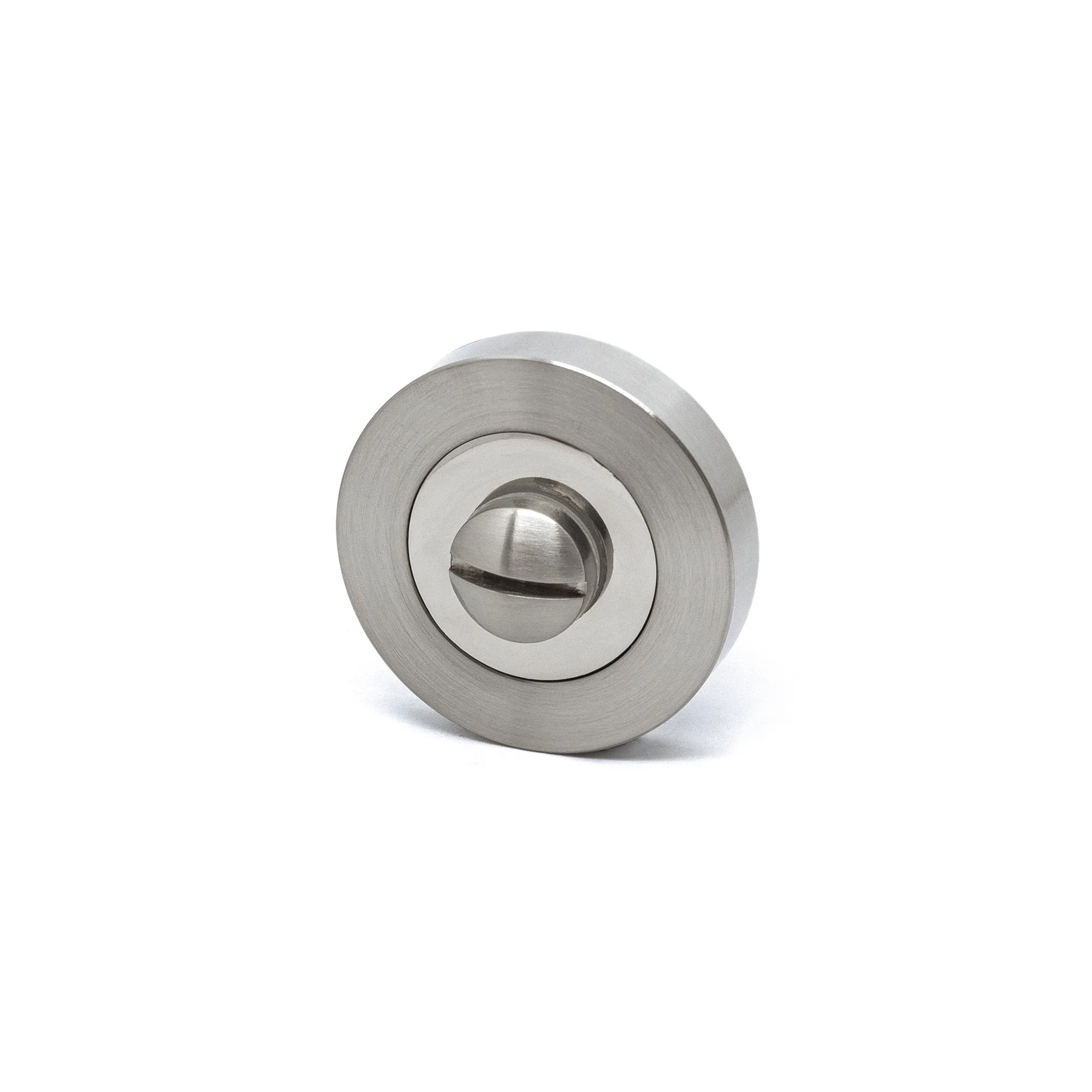 Premium Valiant Lever On Round Rose Bathroom Handle Set - Two-Tone Nickel (76725) - Image 5