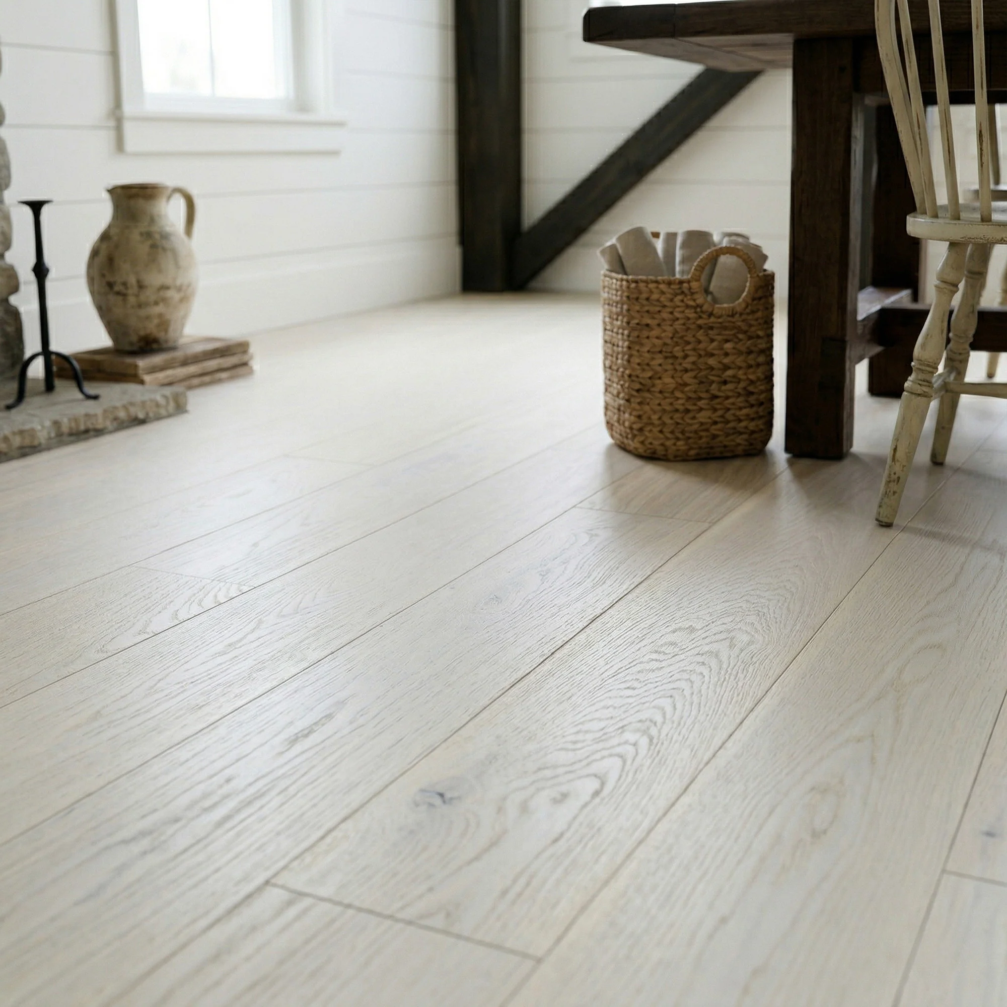 Ivory Oak - 14mm Wide UV Lacquered Engineered Real Wood Flooring - Image 3