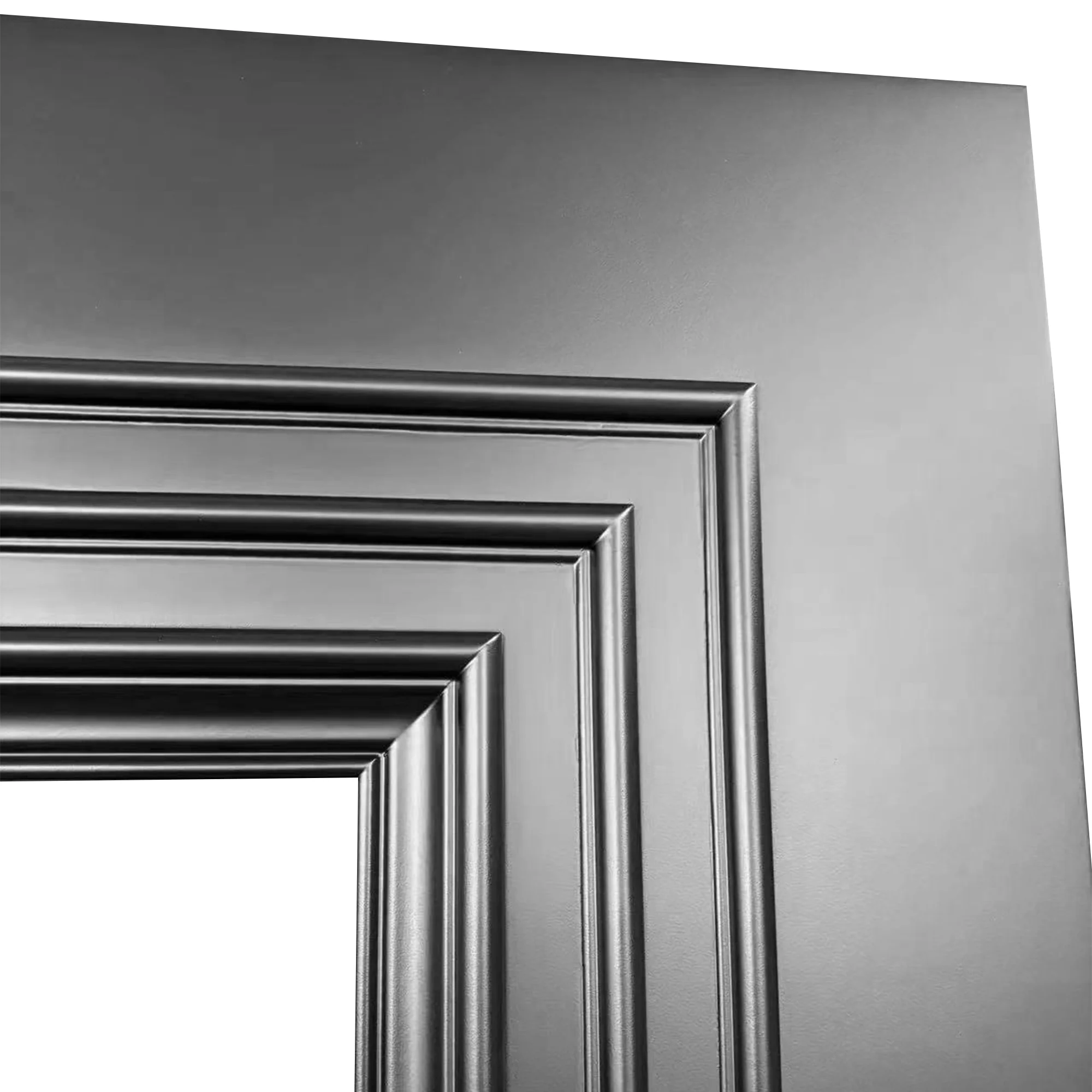 Jet Black Internal Fully Finished 1 Light Clear Glass Trinity Door (BLACKTRICG) - Image 4