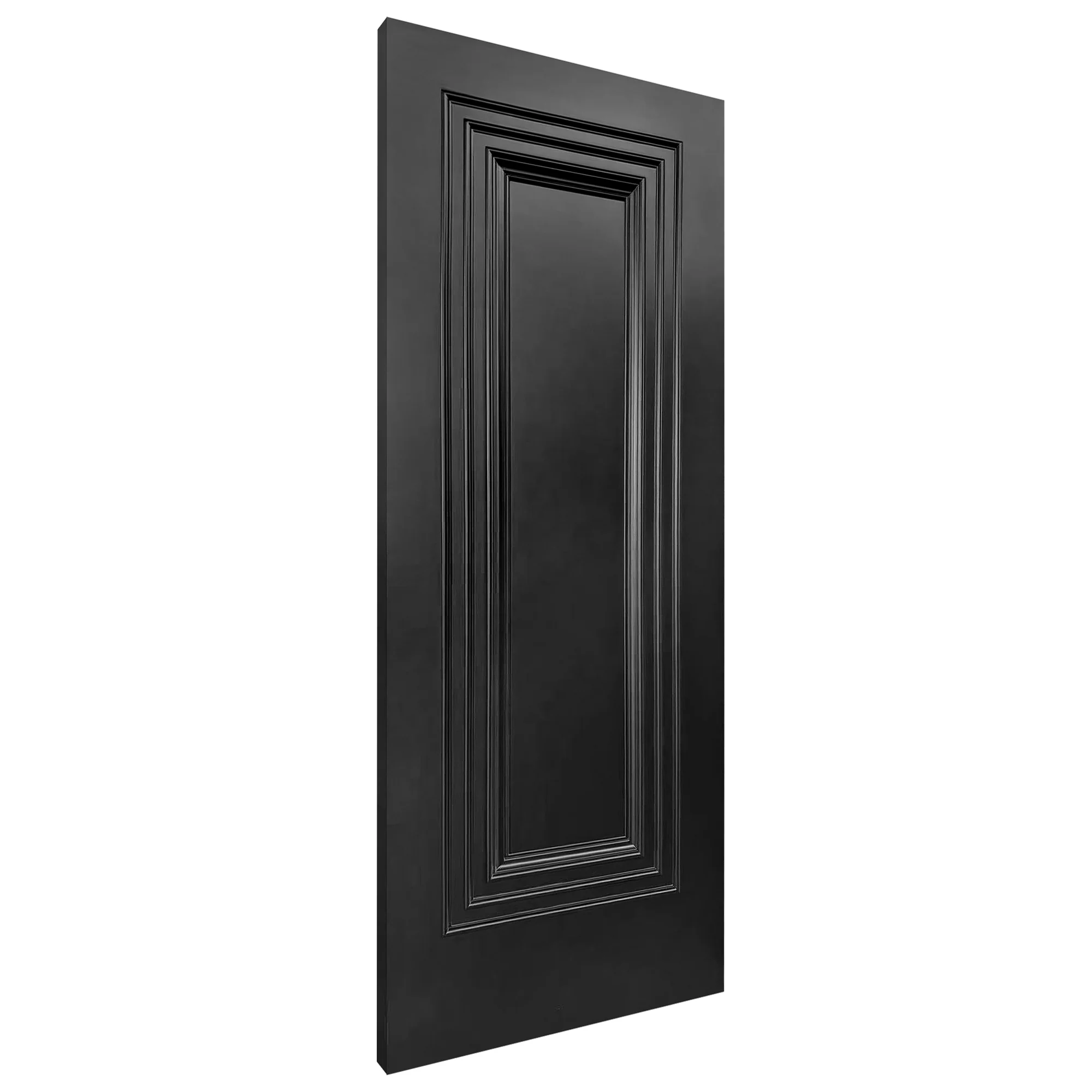 Jet Black Internal Fully Finished 1 Panel Trinity Door (BLACKTRI) - Image 2