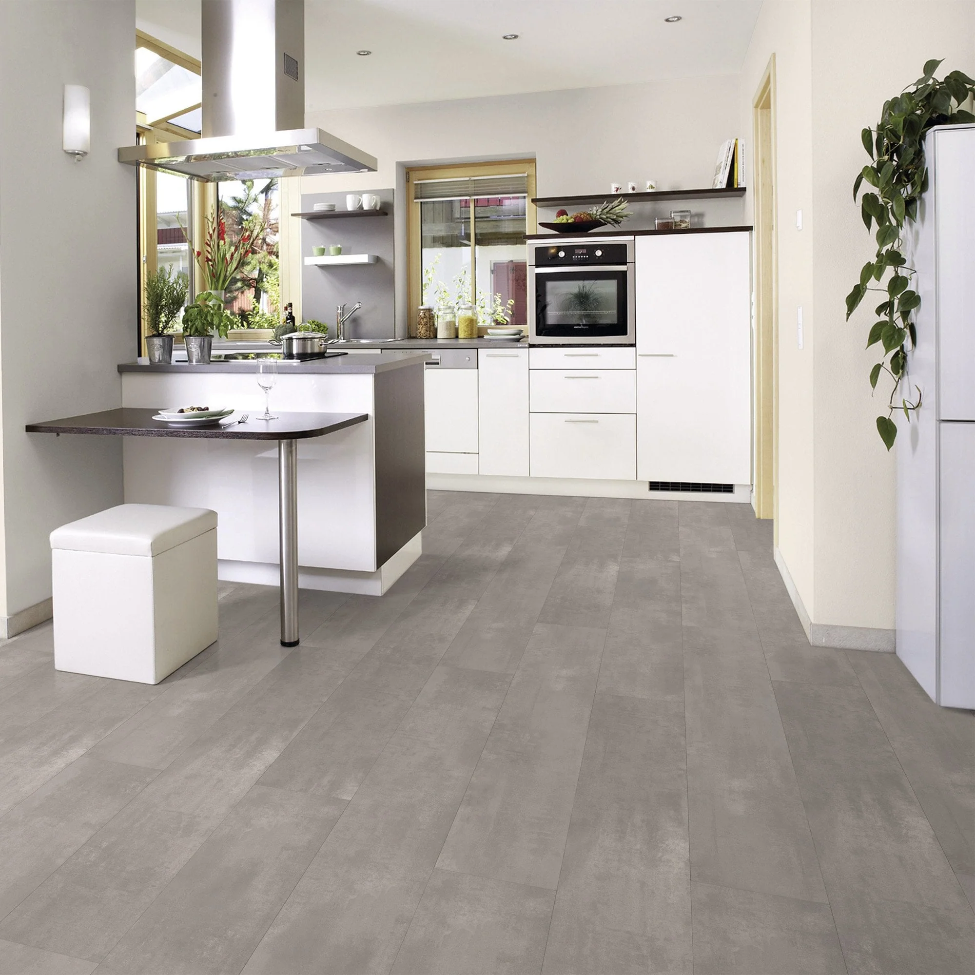 Art Pearl Grey - Aqua Pro Concrete Water-Resistant 8mm Laminate Flooring (121454) - Image 3