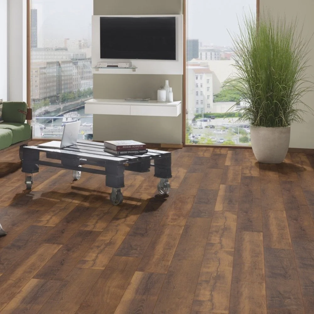 Laguna Oak - Atlantic 10mm Handscraped Moisture Resistant Laminate Flooring (122469) - Image 8