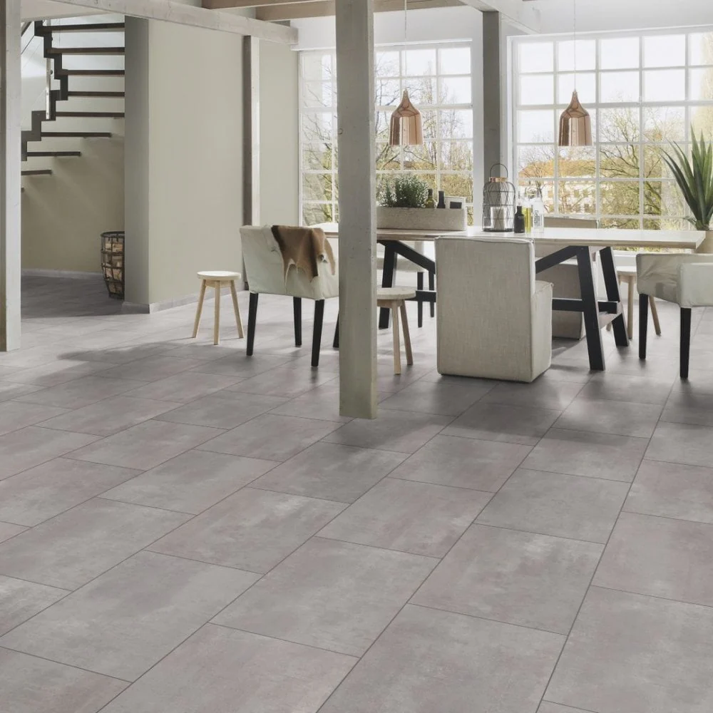 Pearl Grey - Atlantic 8mm Moisture Resistant Laminate Flooring (122466) - Image 5