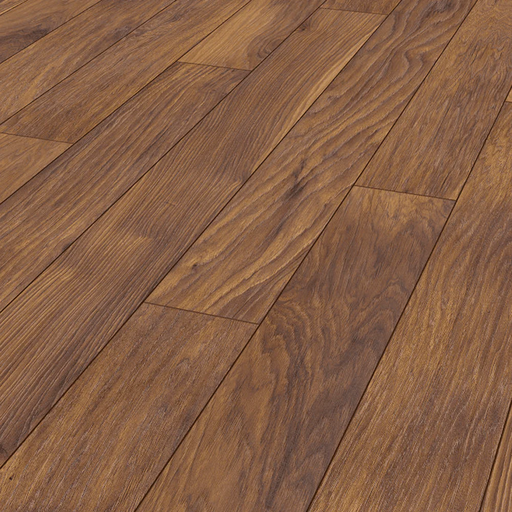 Red River Hickory - Atlantic 10mm Handscraped Moisture Resistant Laminate Flooring (122437) - Image 2