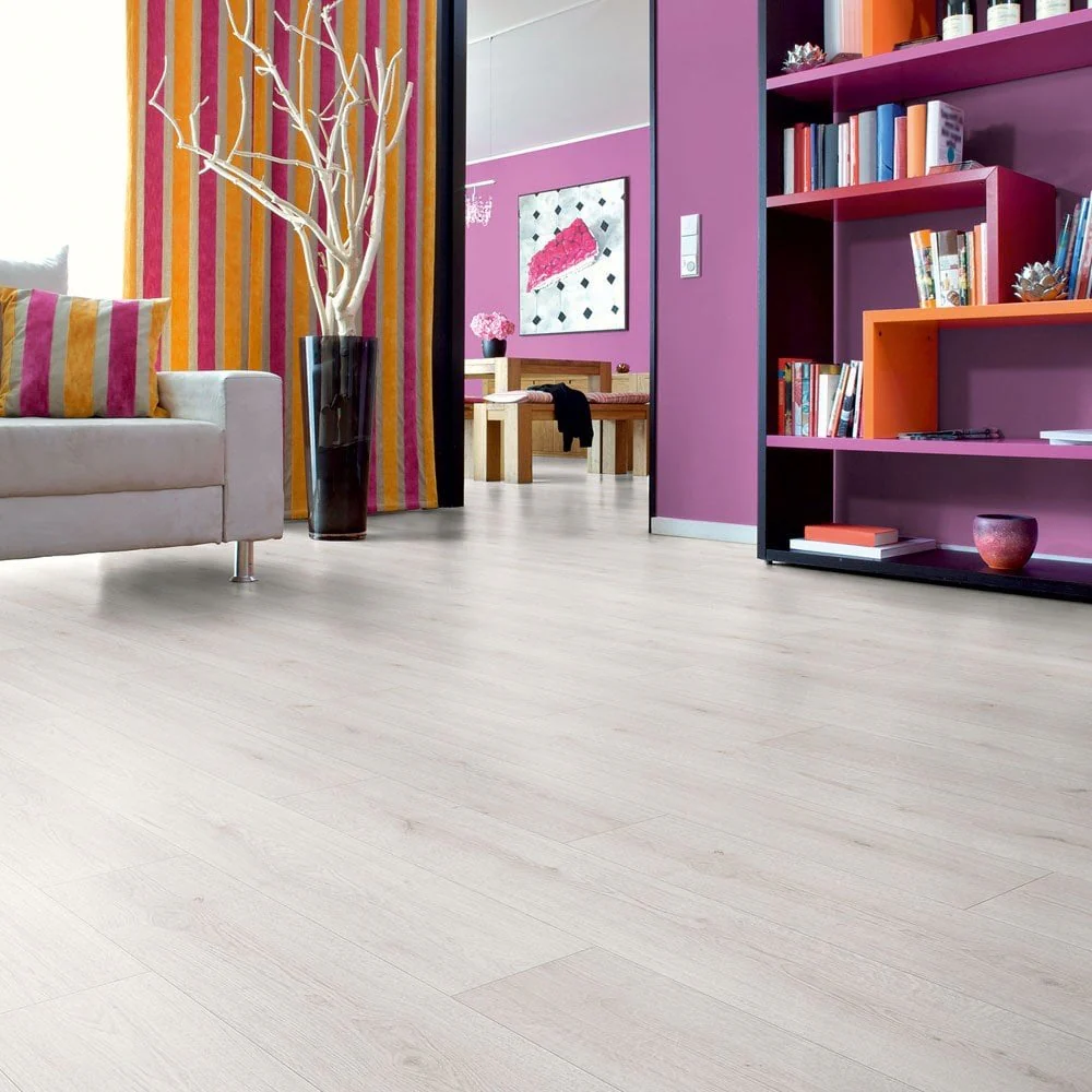 Trend Oak White - Advanced 8mm Laminate Flooring - Image 3