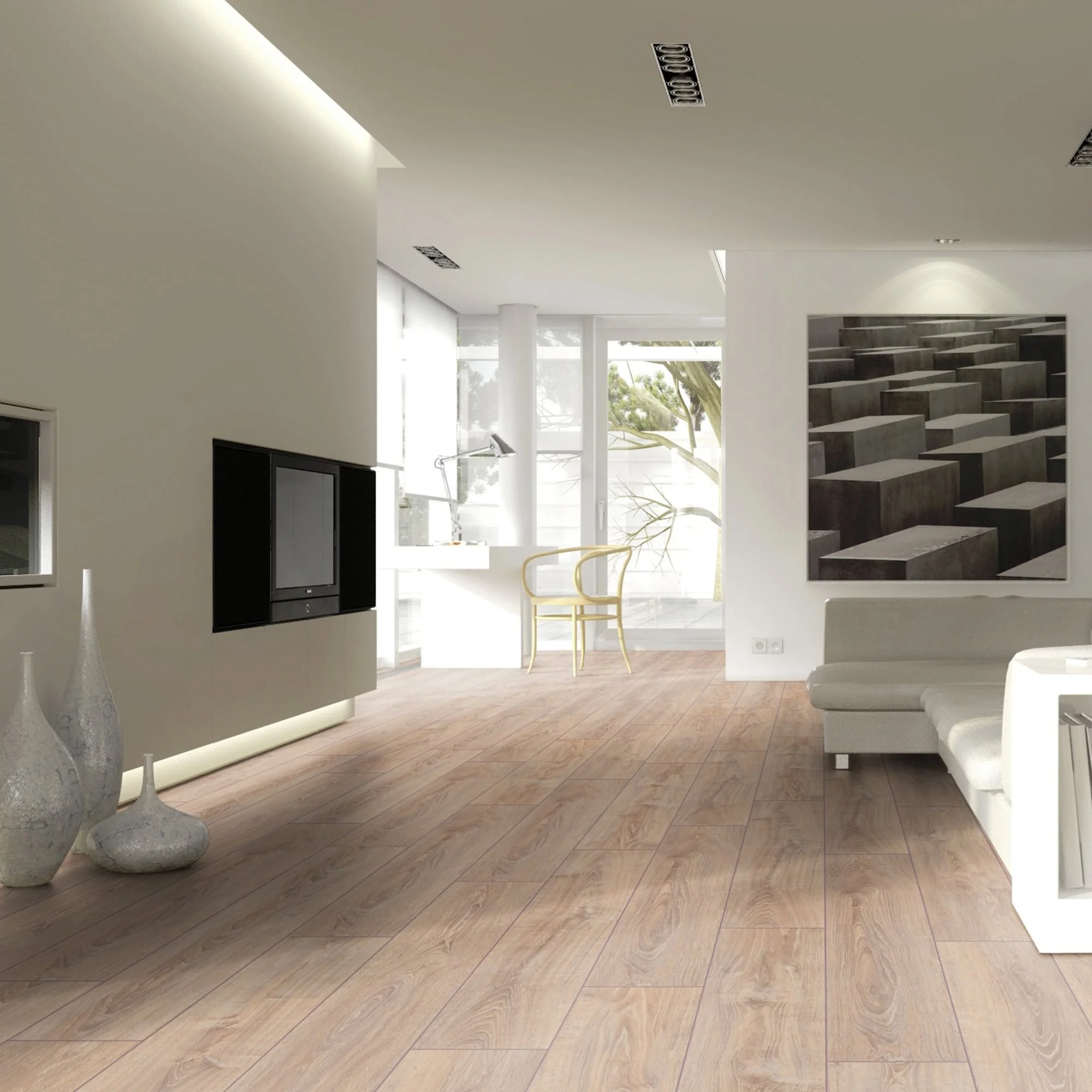 Whitewashed Oak - Exquisite 8mm Laminate Flooring (54182) - Image 10