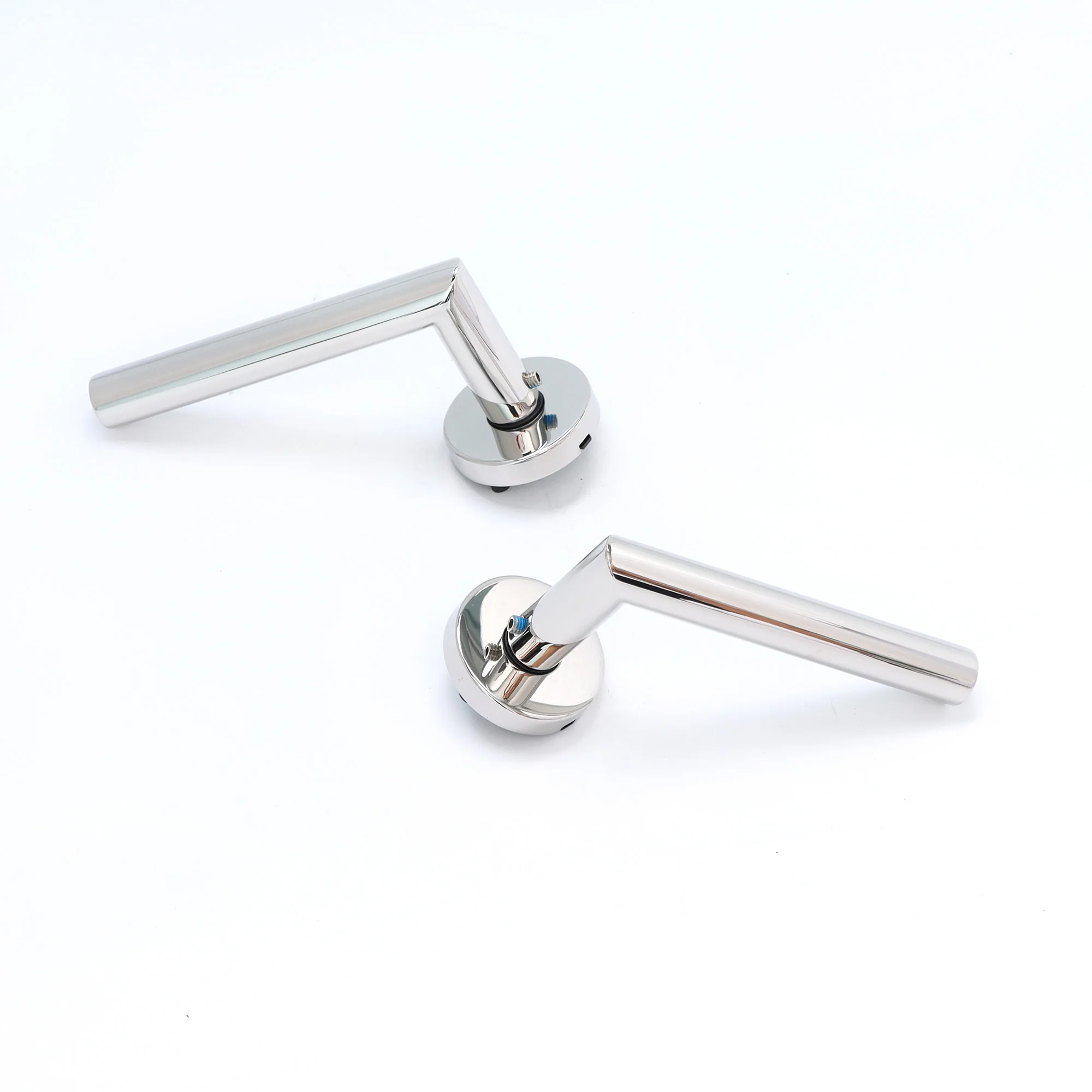 Lifestyle Alpha Lever on Round Rose Handle Set - Polished Chrome (123567) - Image 4