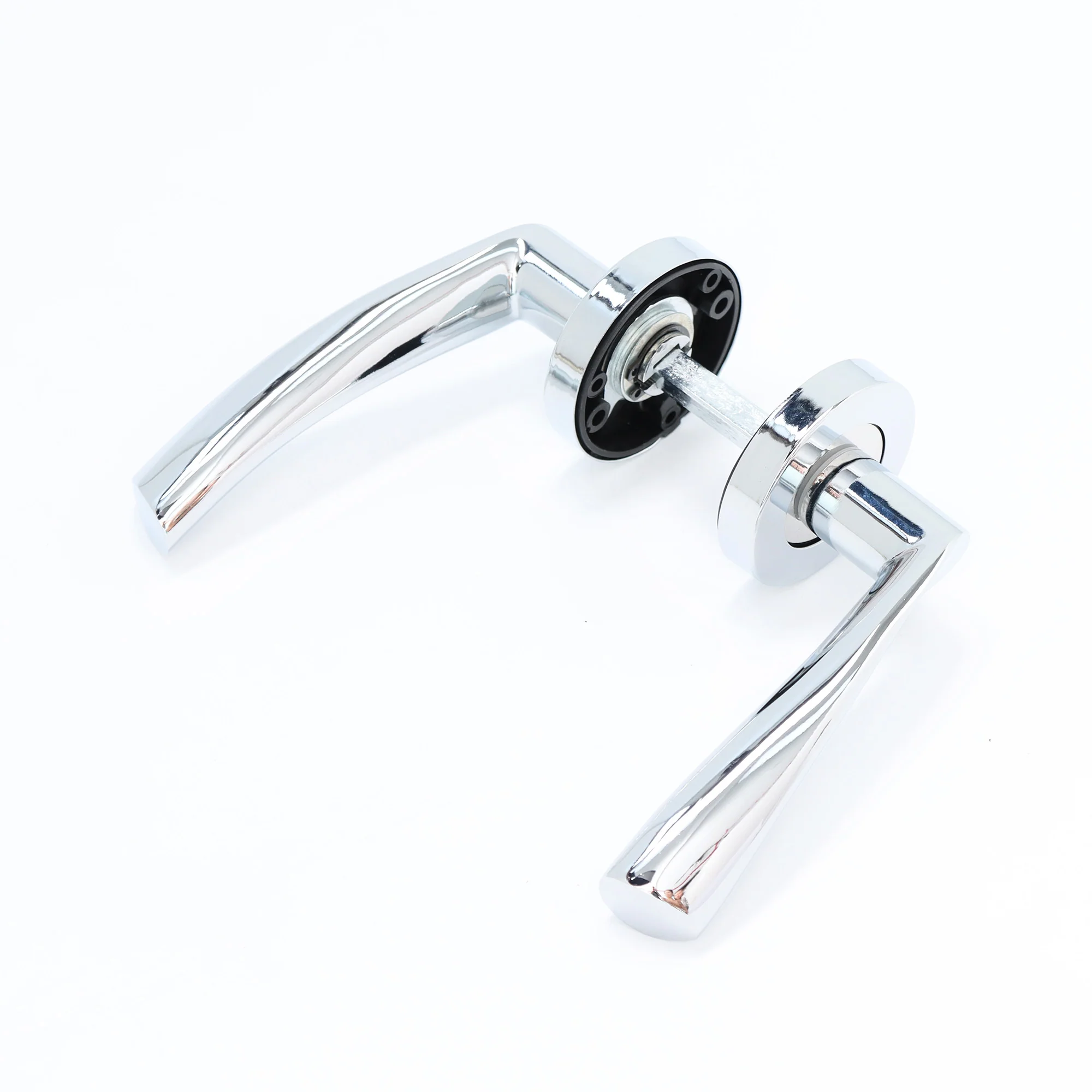 Lifestyle Mizar Lever on Round Rose Handle Set - Polished Chrome (123561) - Image 3