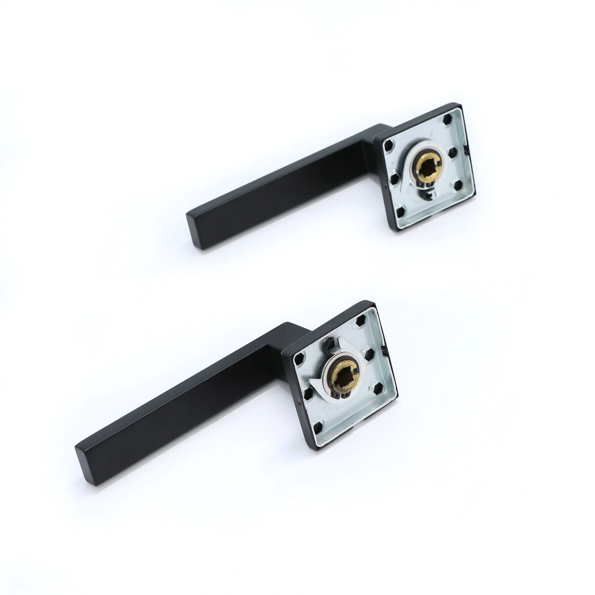 Superior Callisto Lever on Square Rose Handle Set - Matt Black (123489) - Image 4
