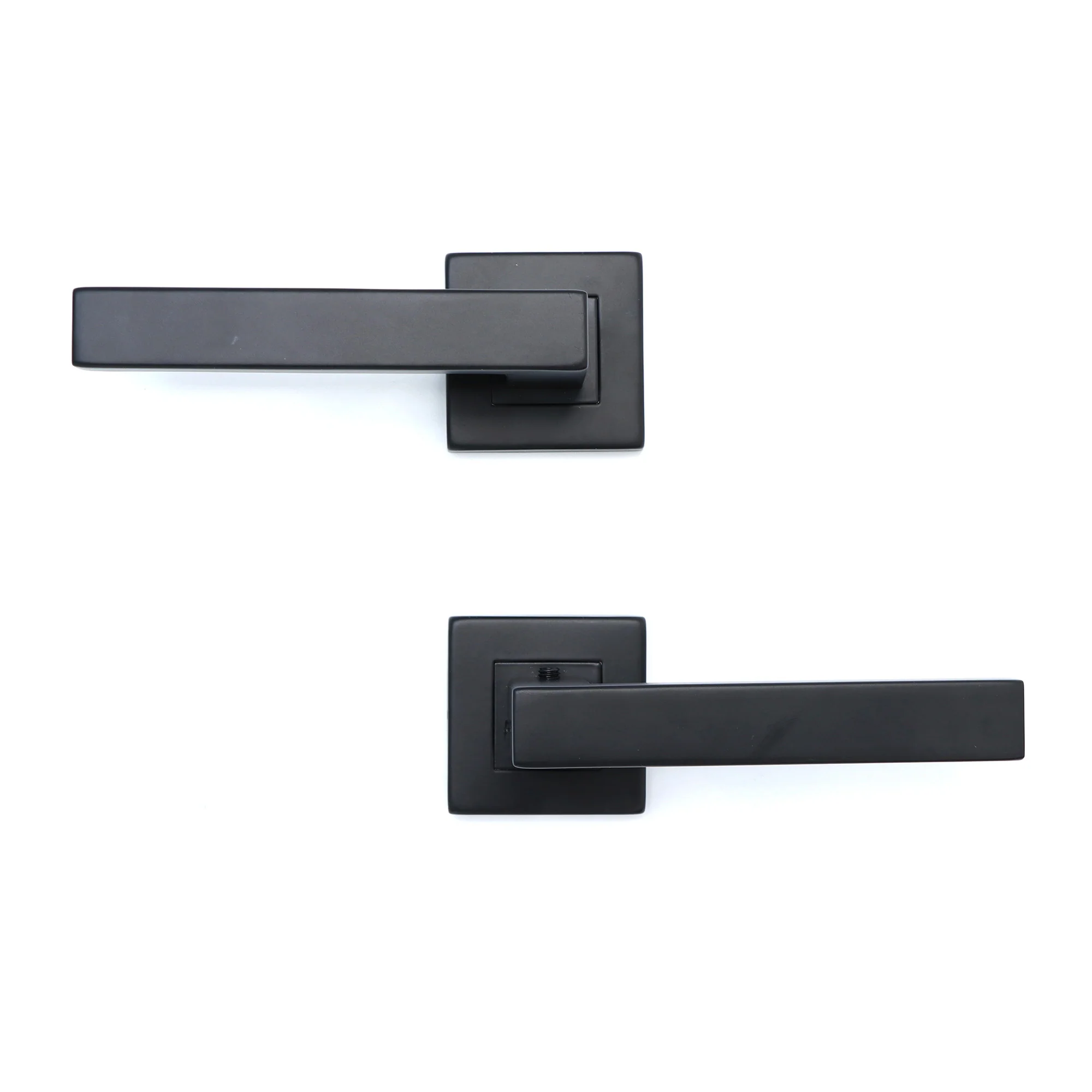 Superior Callisto Lever on Square Rose Handle Set - Matt Black (123489) - Image 5