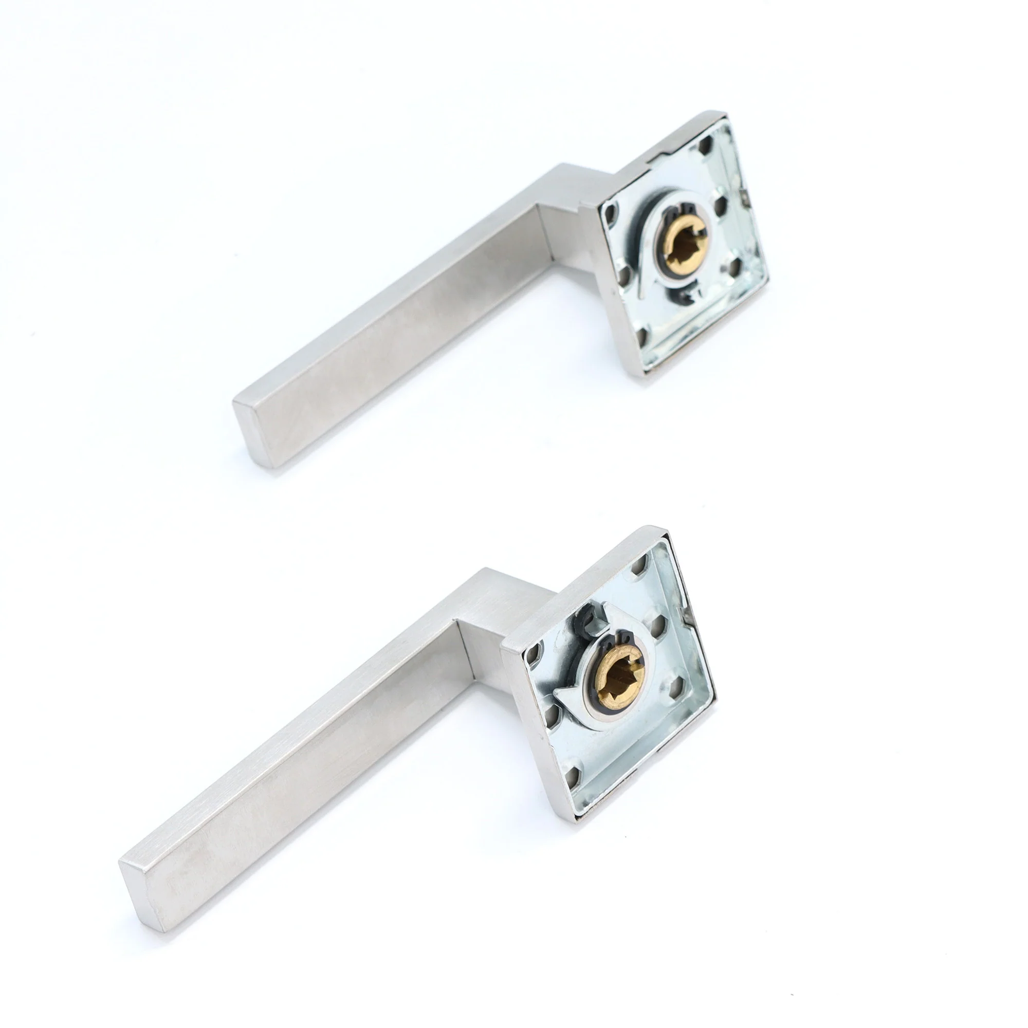 Superior Callisto Lever on Square Rose Handle Set - Satin Stainless Steel (123486) - Image 6