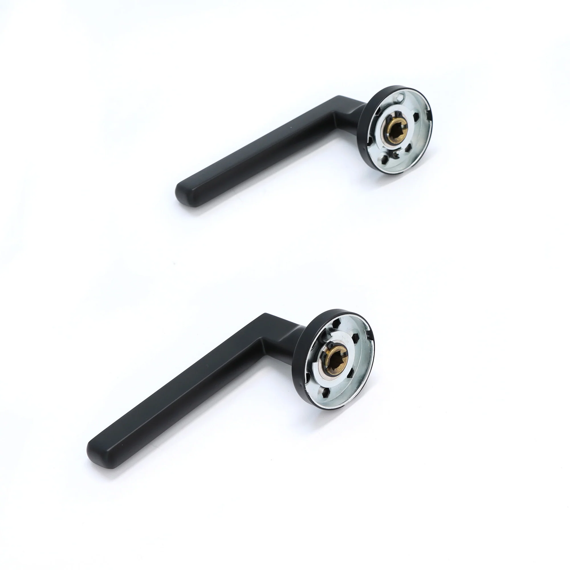 Superior Luna Lever on Round Rose Handle Set - Matt Black (123474) - Image 5