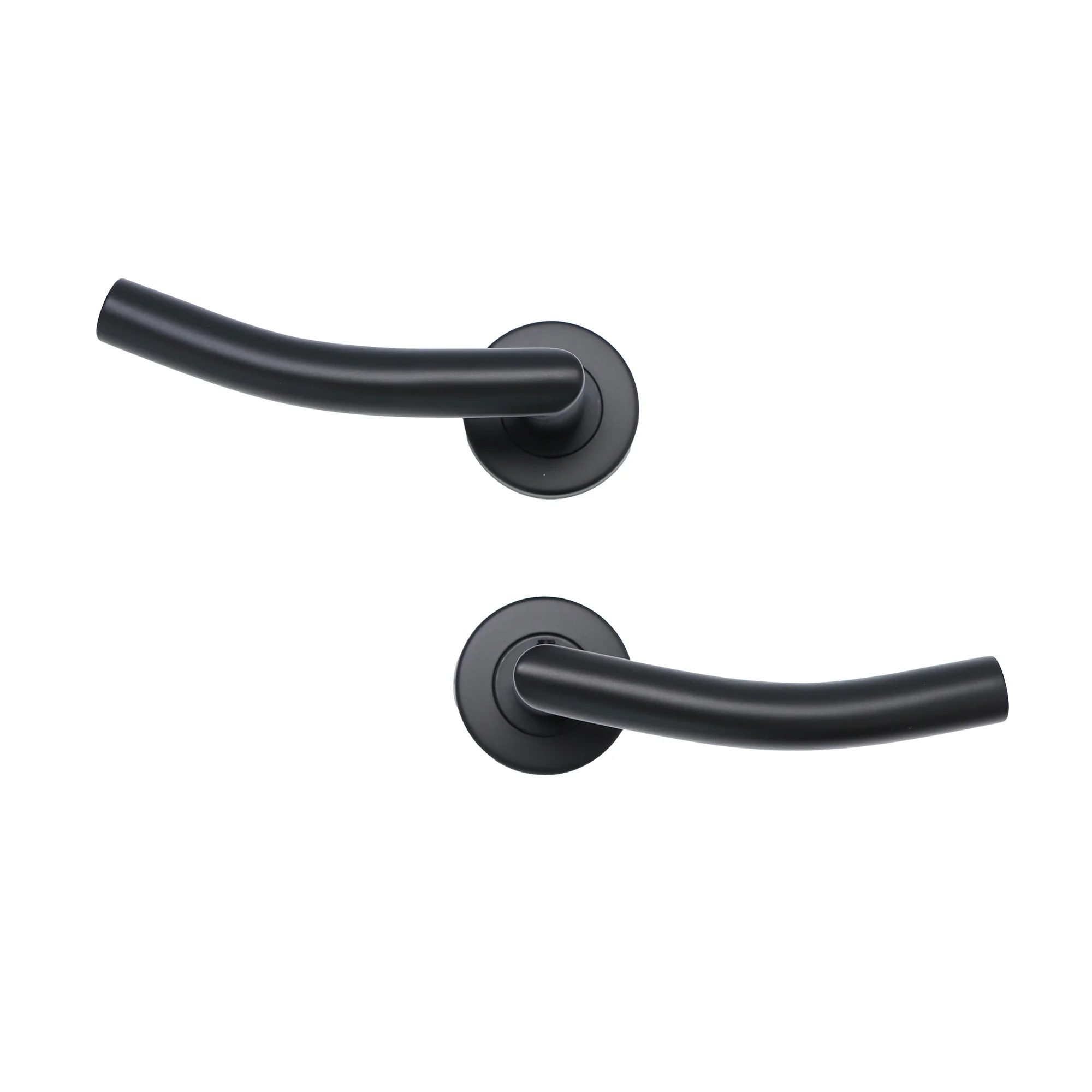Superior Miranda Lever on Round Rose Handle Set - Matt Black (123499) - Image 7