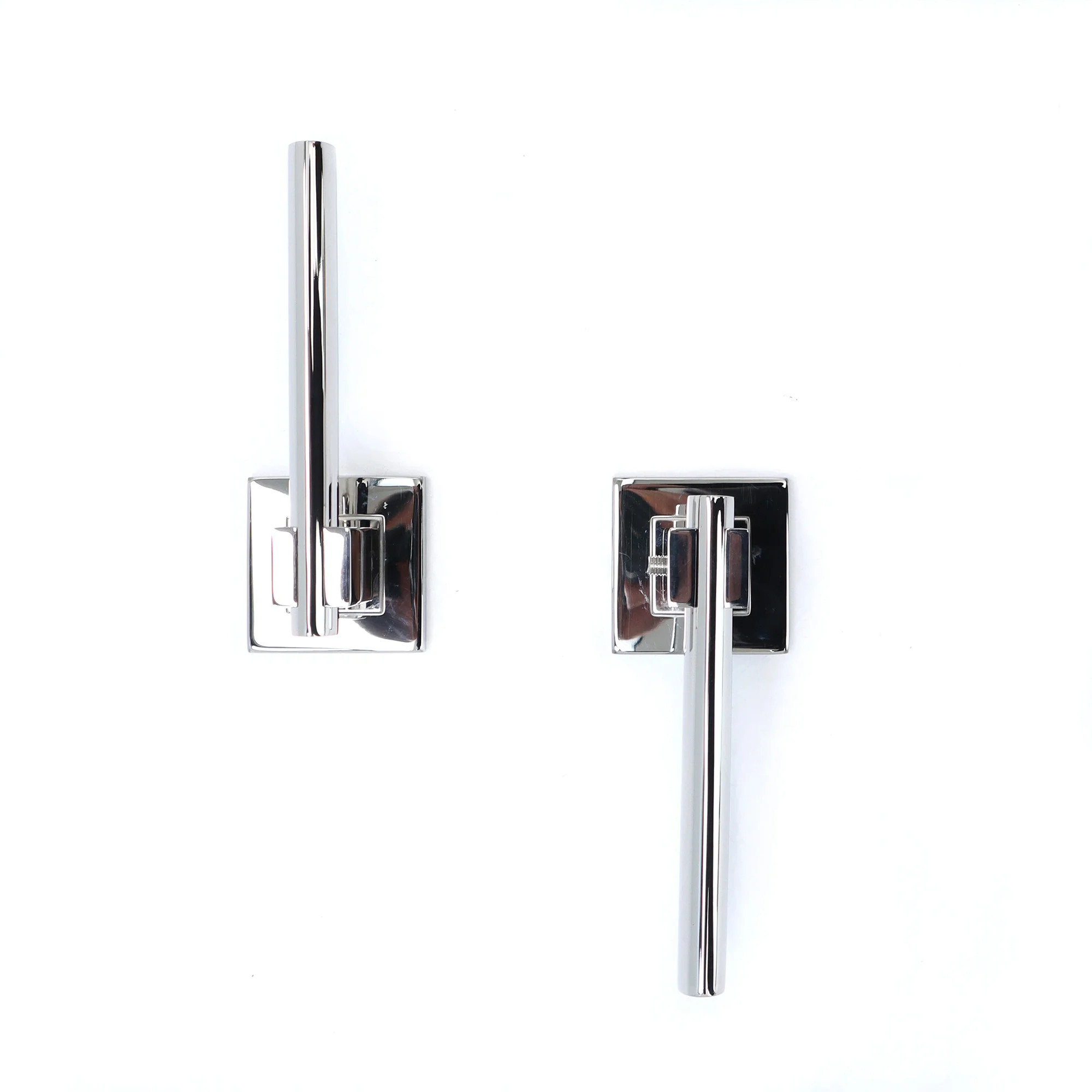Superior Phobos Lever on Square Rose Bathroom Handle Set - Polished Stainless Steel (123520) - Image 5