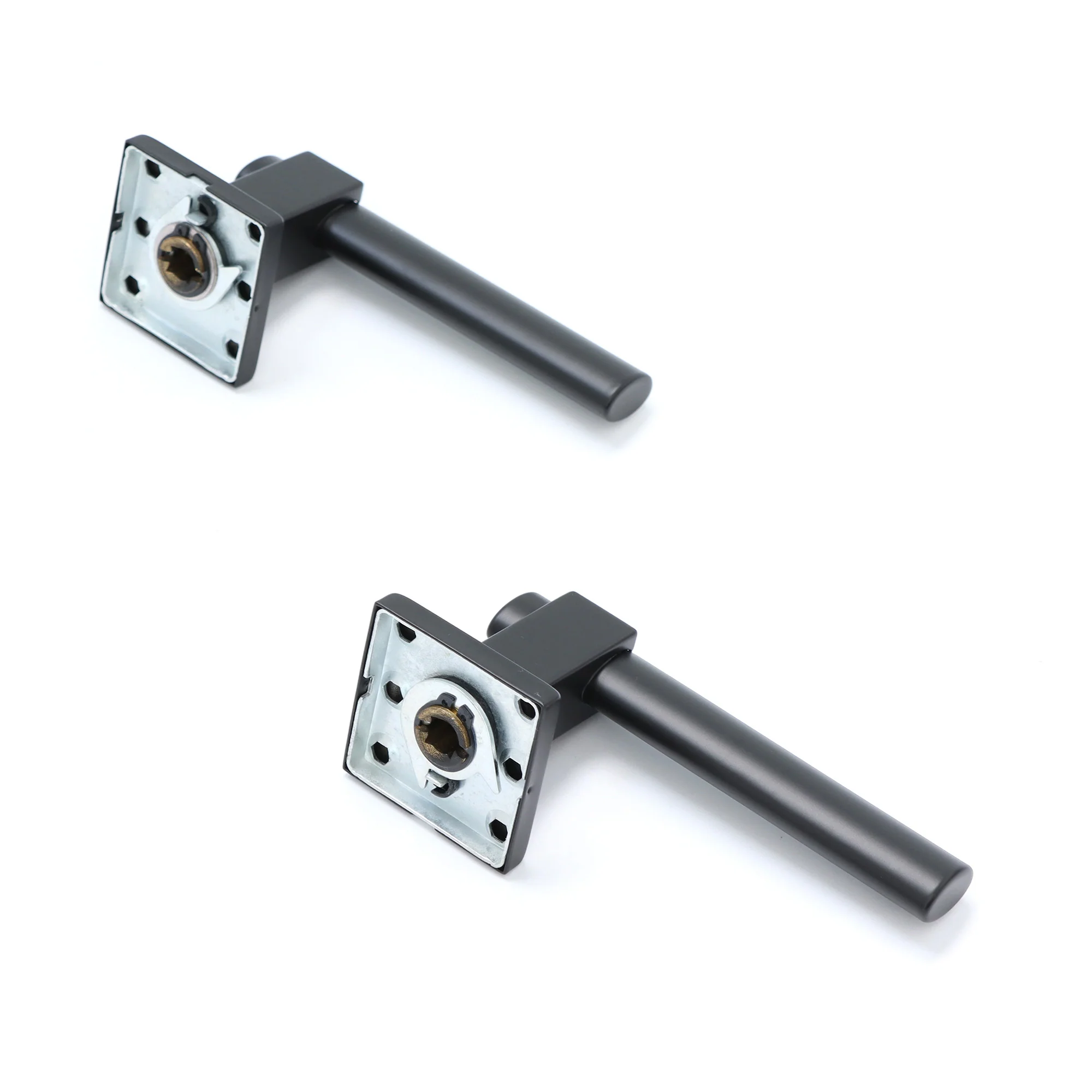 Superior Phobos Lever on Square Rose Handle Set - Matt Black (123492) - Image 3