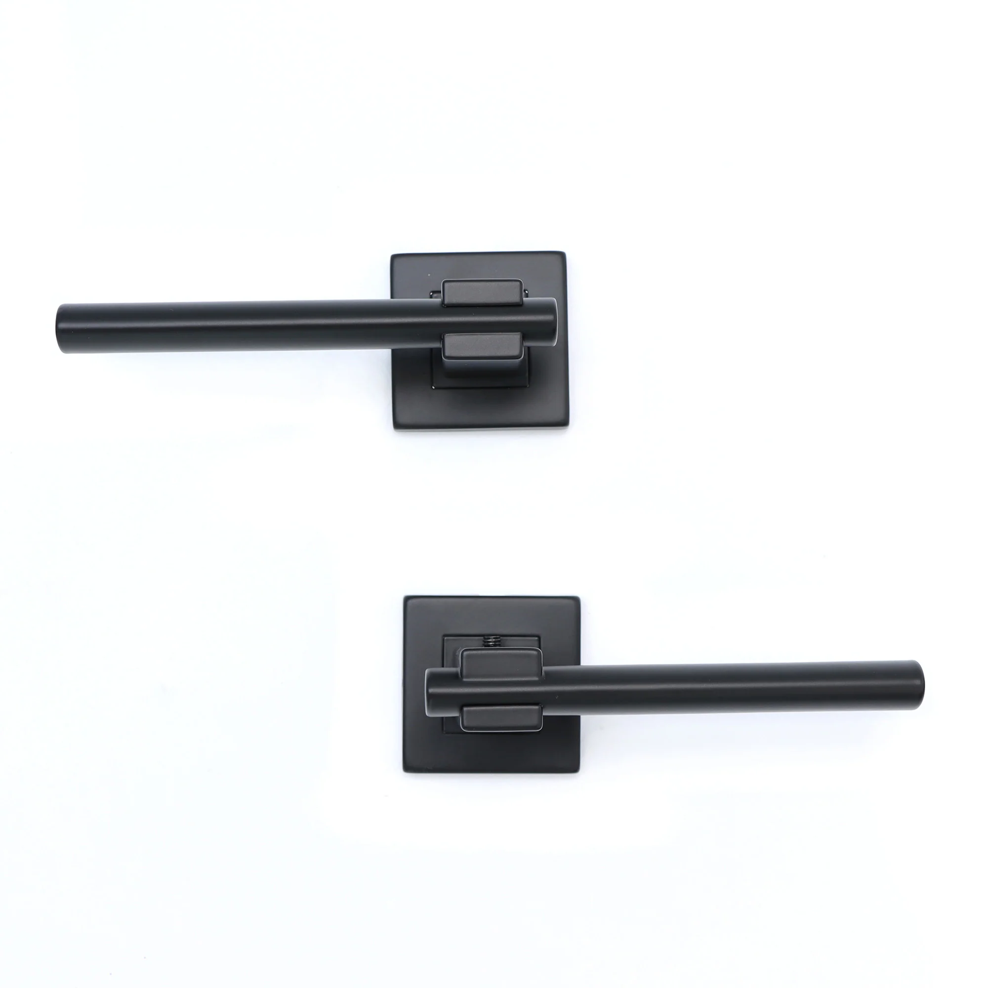 Superior Phobos Lever on Square Rose Handle Set - Matt Black (123492) - Image 4