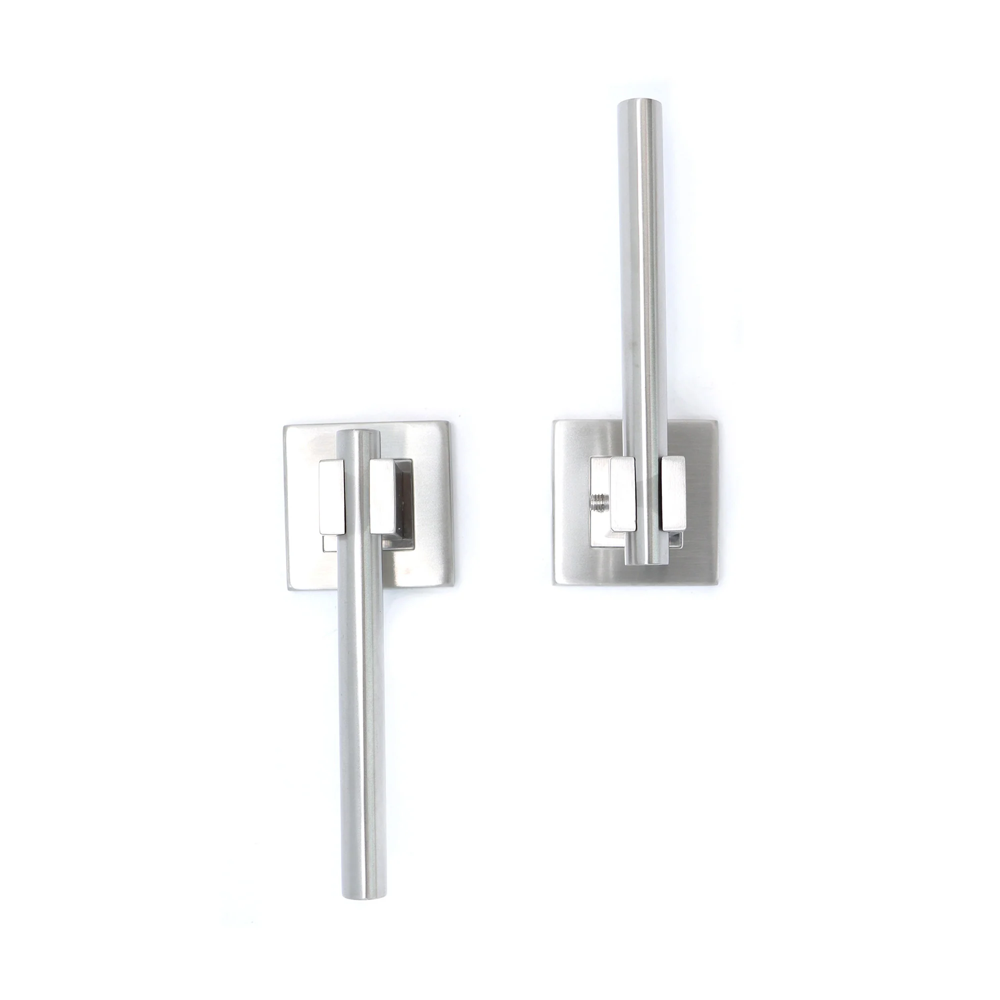 Superior Proxima Lever on Round Rose Bathroom Handle Set - Satin Stainless Steel (123522) - Image 5
