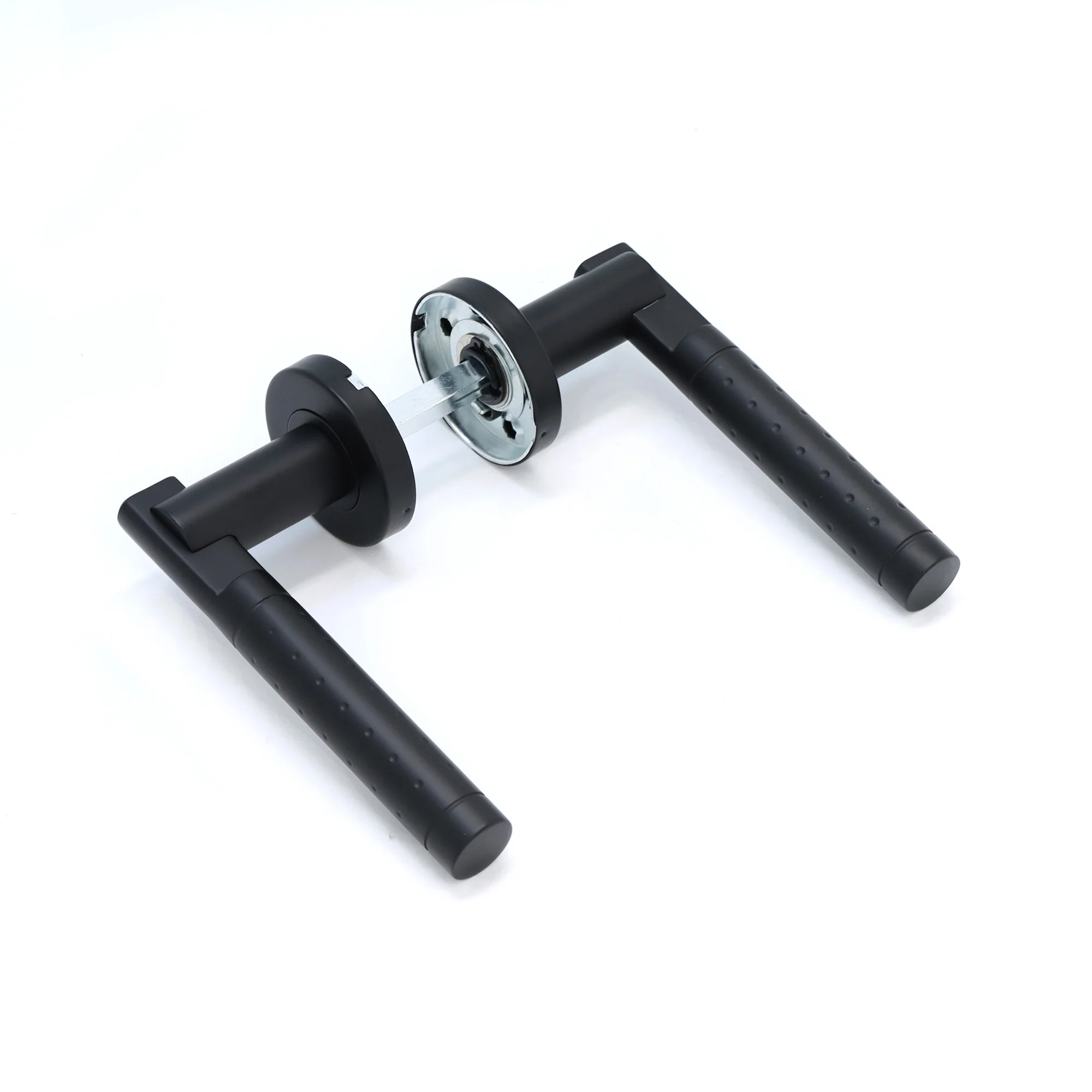Superior Proxima Lever on Round Rose Handle Set - Matt Black (123495) - Image 2