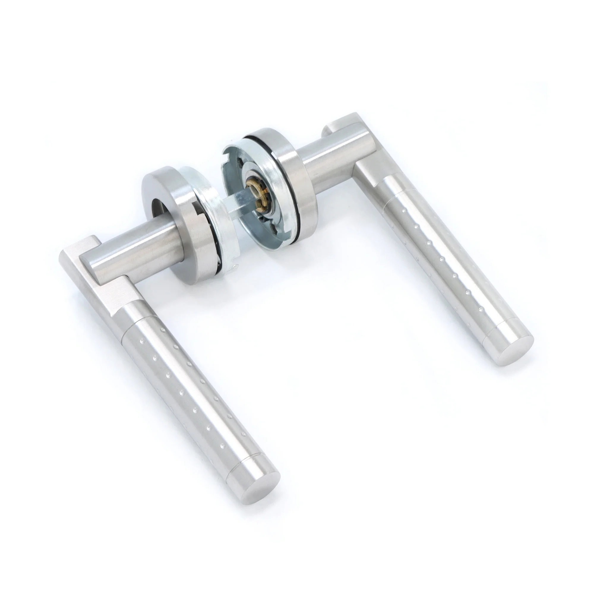 Superior Proxima Lever on Round Rose Handle Set - Satin Stainless Steel (123493) - Image 2
