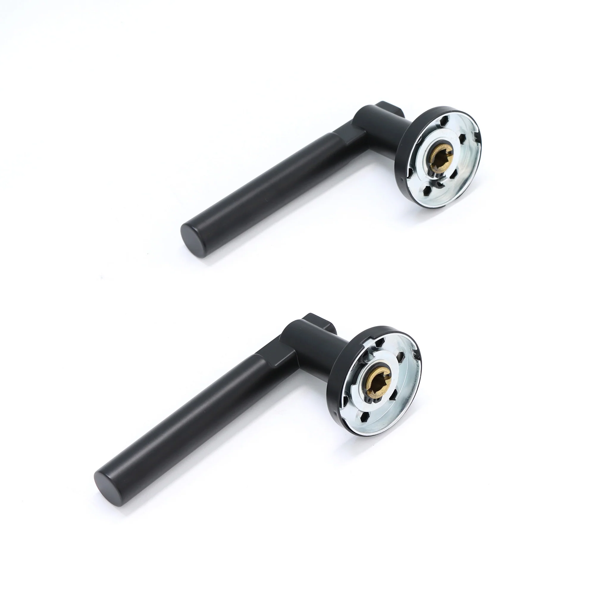Superior Titan Lever on Round Rose Handle Set - Matt Black (123481) - Image 5