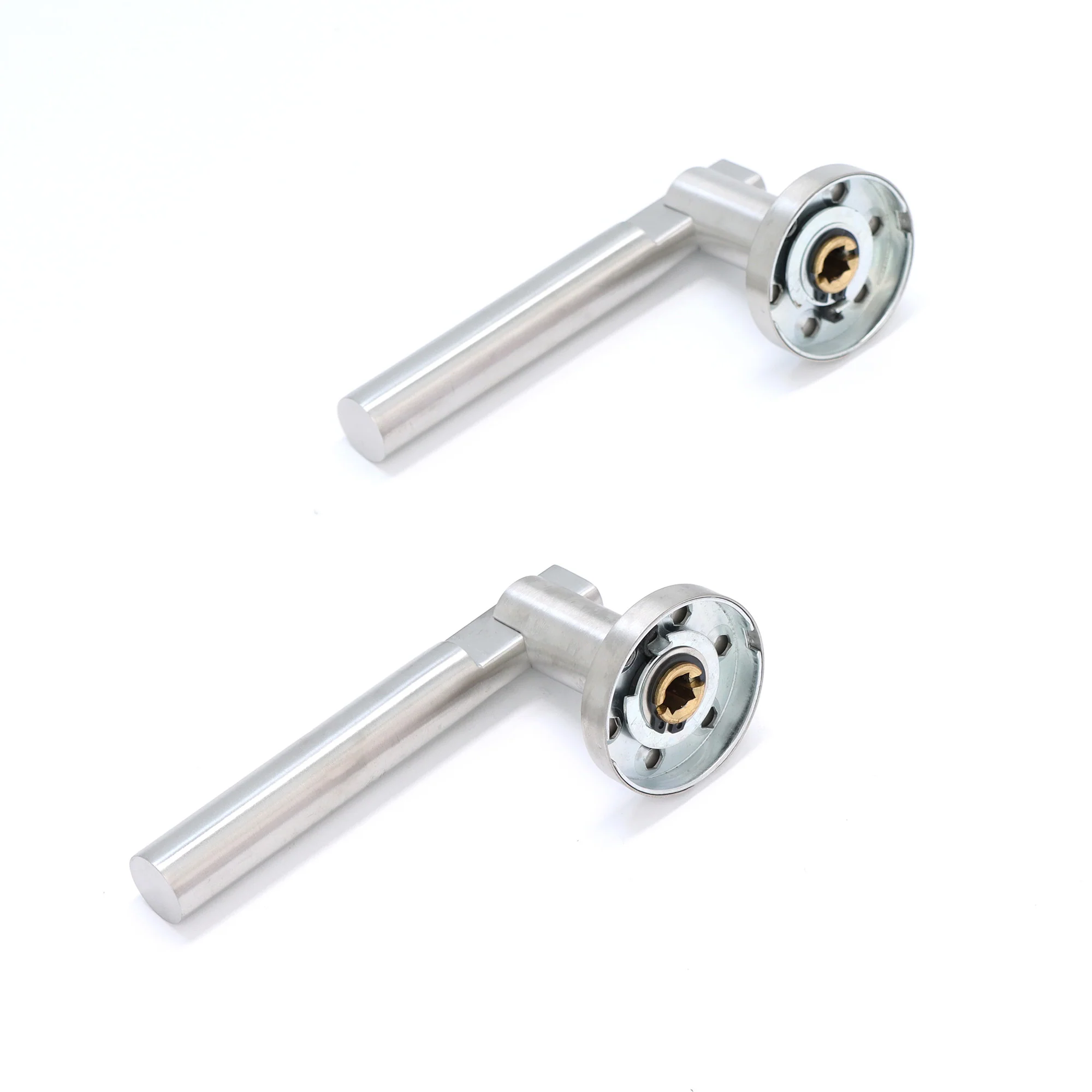Superior Titan Lever on Round Rose Handle Set - Satin Stainless Steel (123479) - Image 5