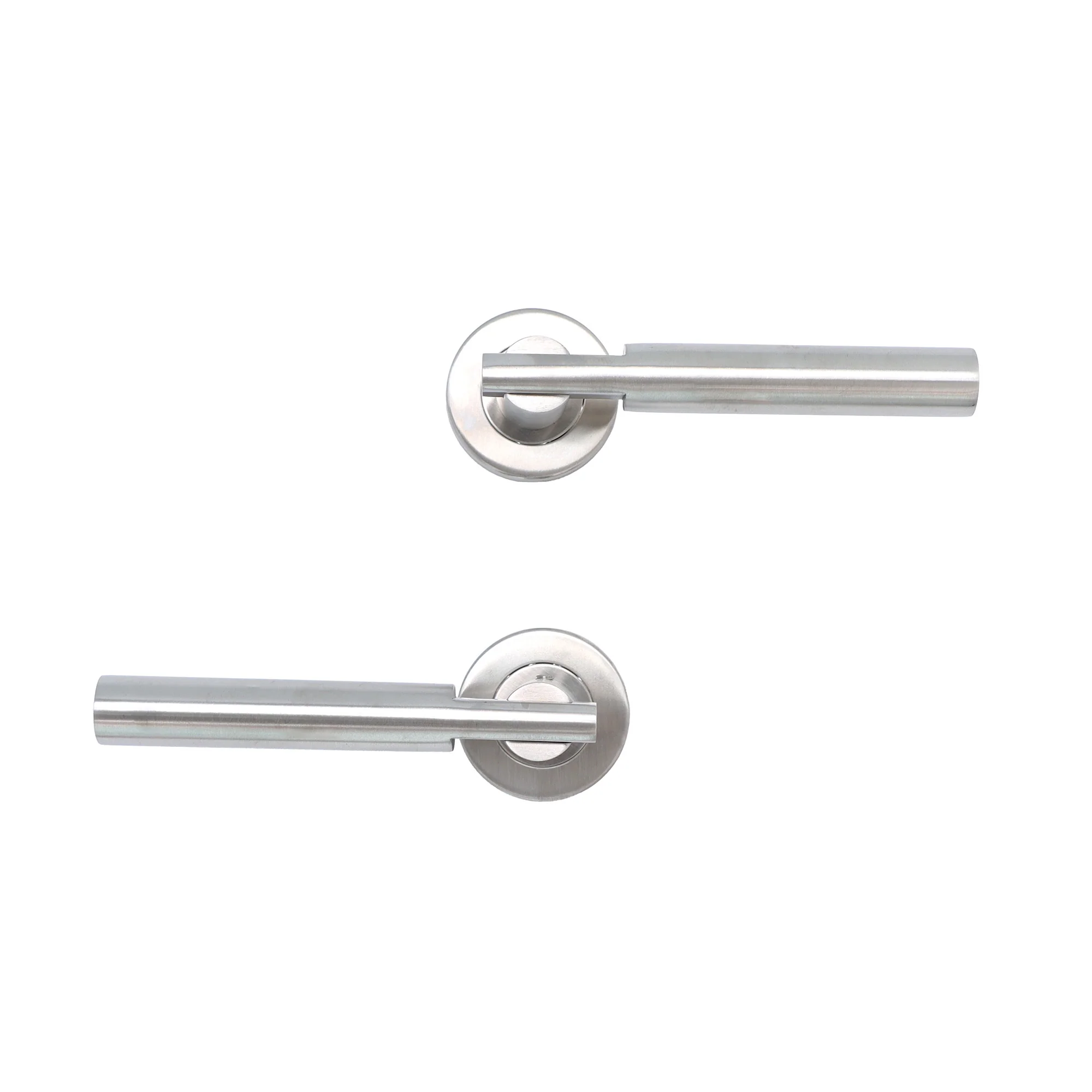 Superior Titan Lever on Round Rose Handle Set - Satin Stainless Steel (123479) - Image 7