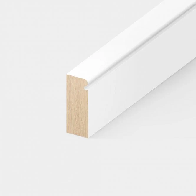 2.4m White Painted Decorative Moulding 18mm x 51mm - Image 3