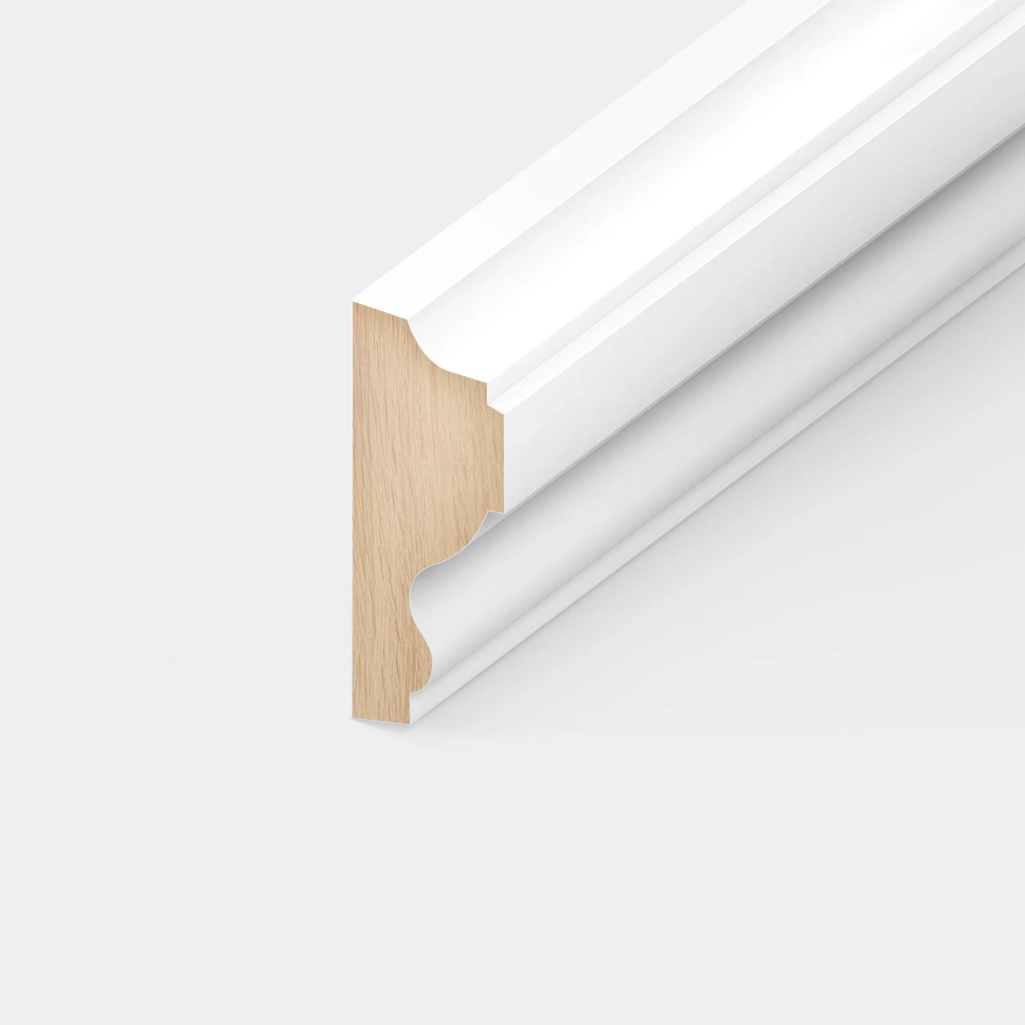 2.4m White Painted Decorative Moulding 12mm x 32mm - Image 2