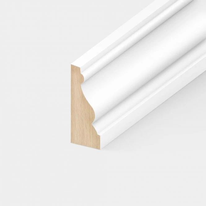 2.4m White Painted Decorative Moulding 12mm x 32mm - Image 5