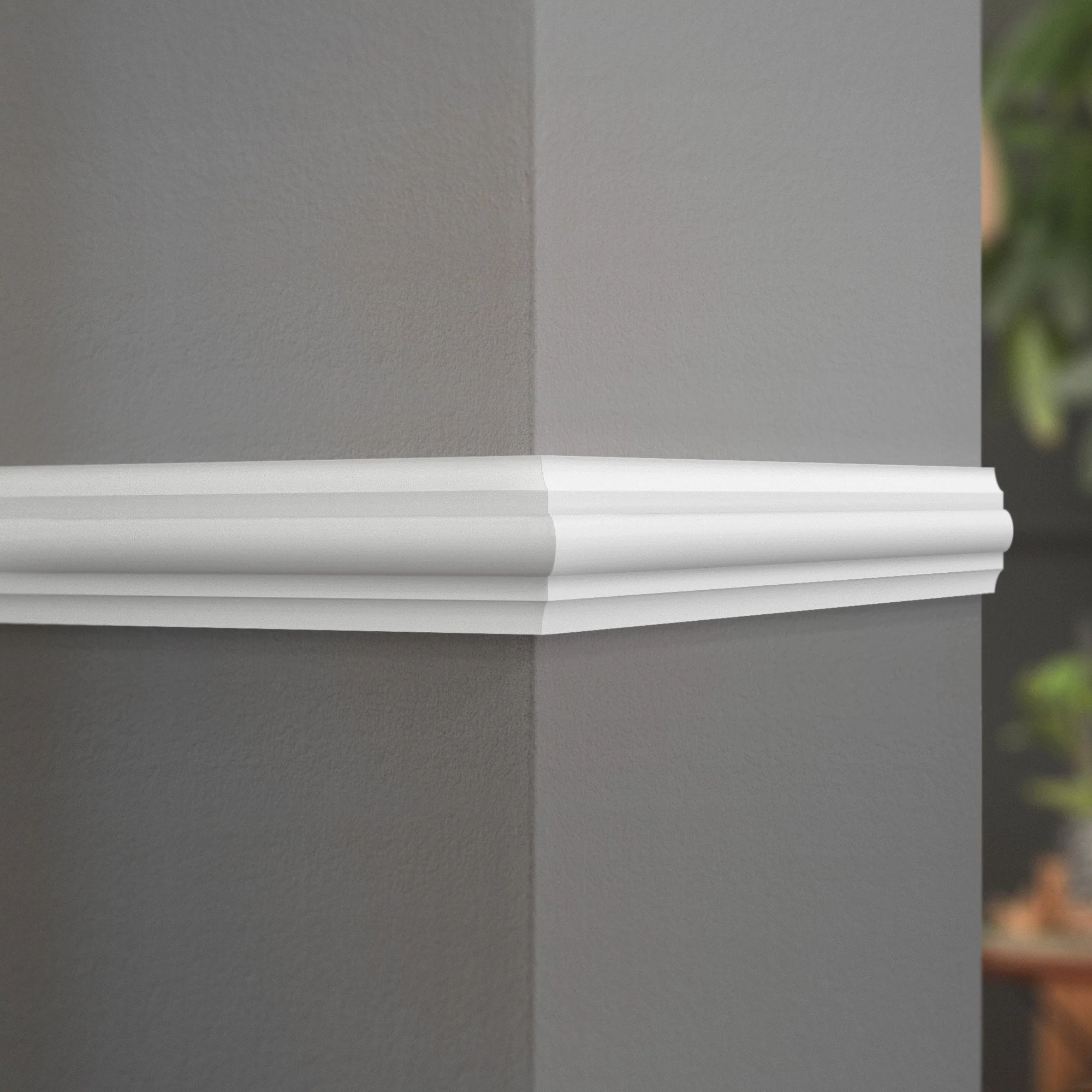 2.4m White Painted Double Astragal Decorative Moulding 12mm x 34mm - Image 2