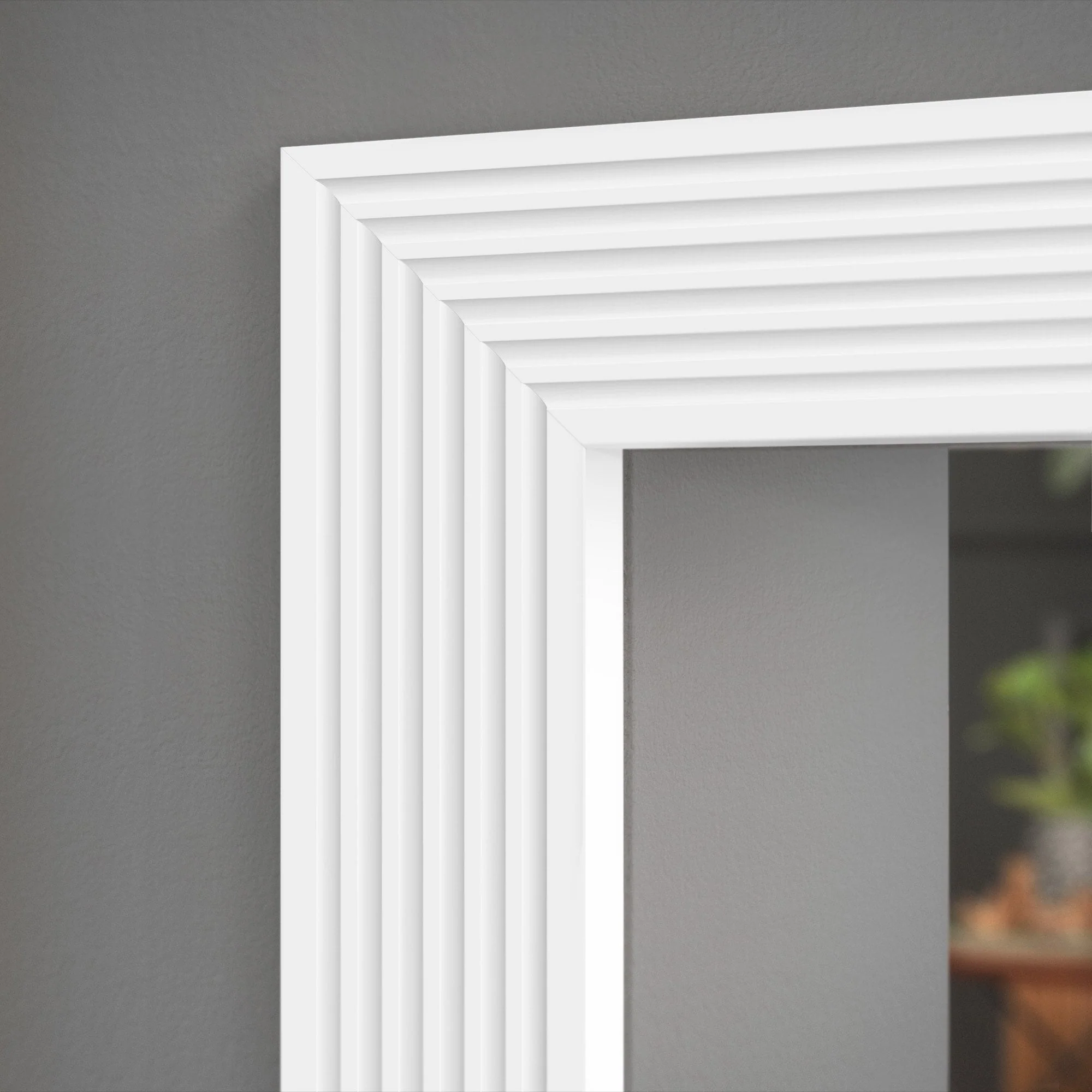 2.4m White Painted Fluted Base Moulding 14mm x 92mm - Image 2