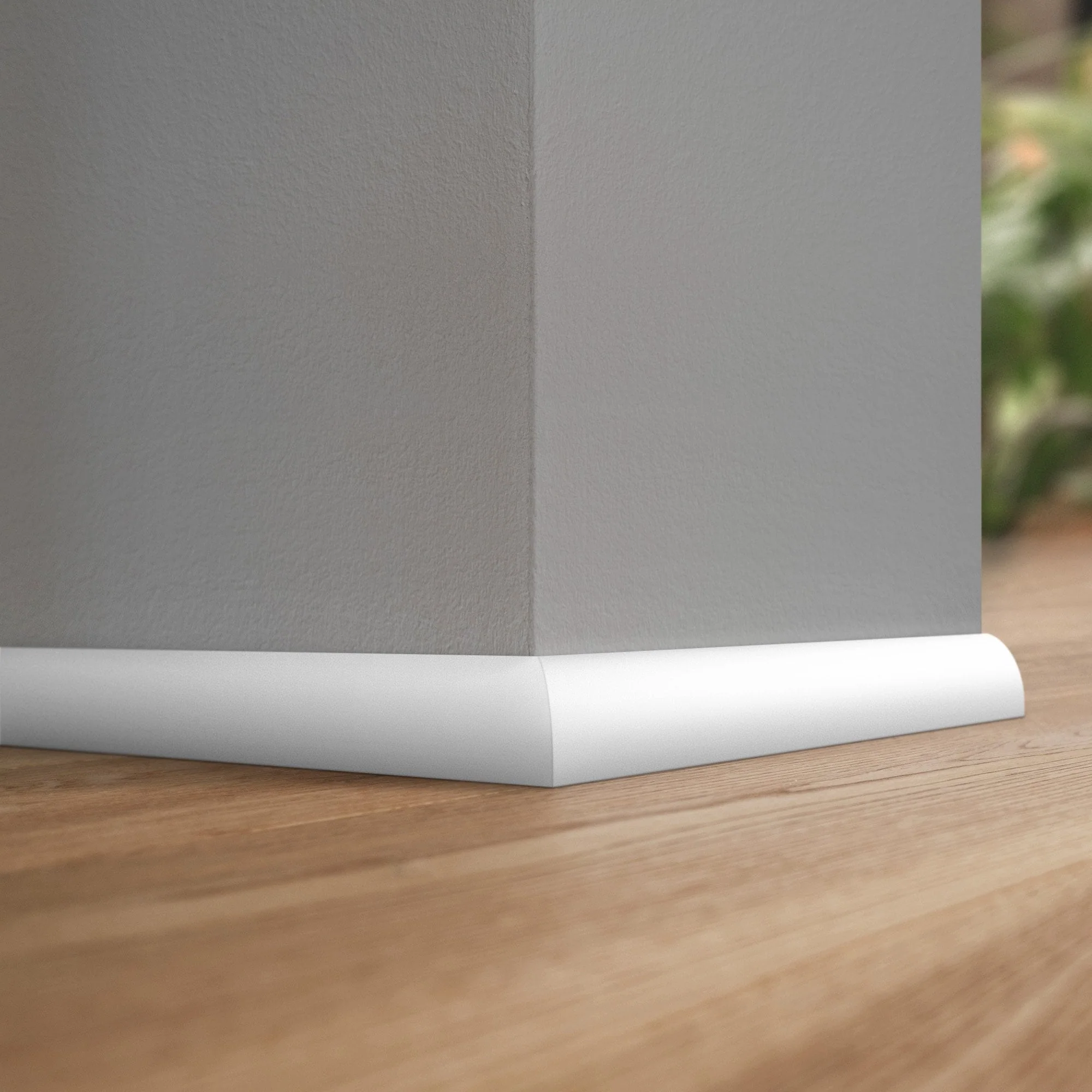 2.4m White Painted Quadrant Moulding 12mm x 19mm - Image 2