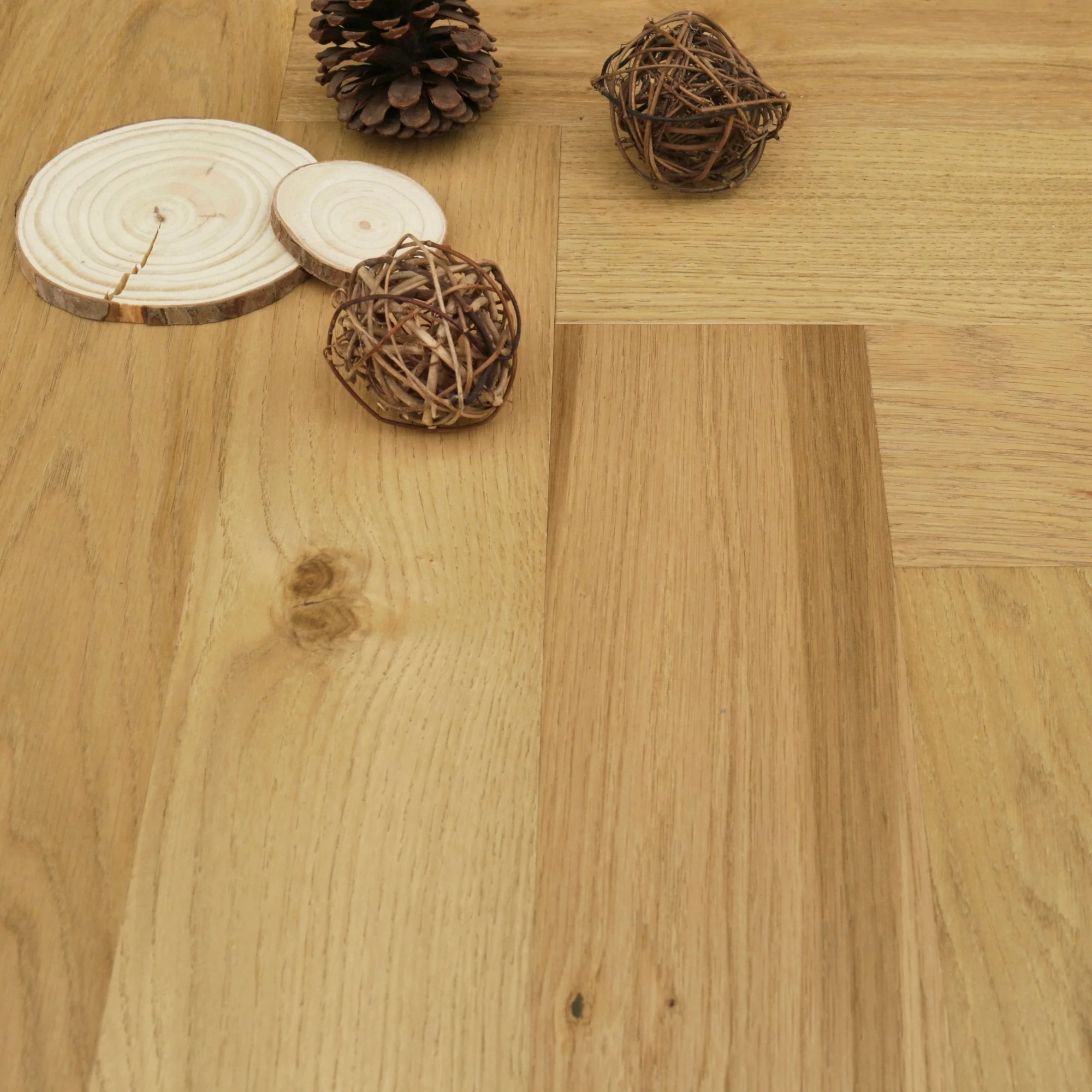 Country Oak Herringbone - HydroShield Engineered Waterproof Real Wood Flooring (120852) - Image 3