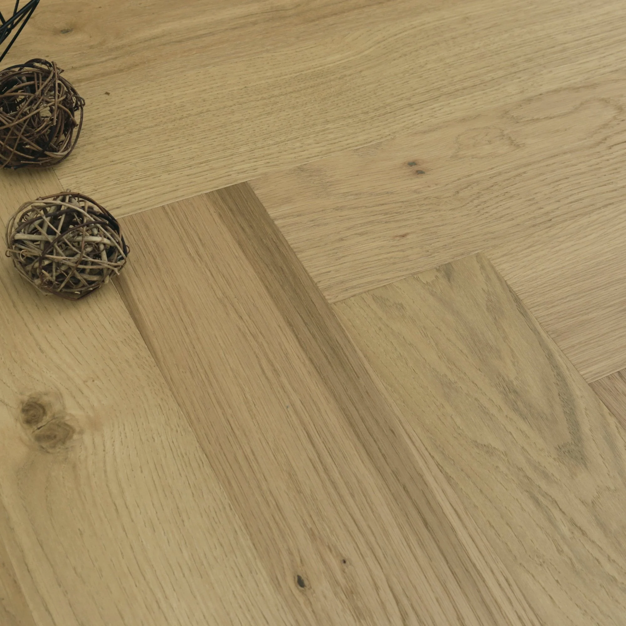 Dune Oak Herringbone - HydroShield Waterproof Engineered Real Wood Flooring (120853) - Image 3