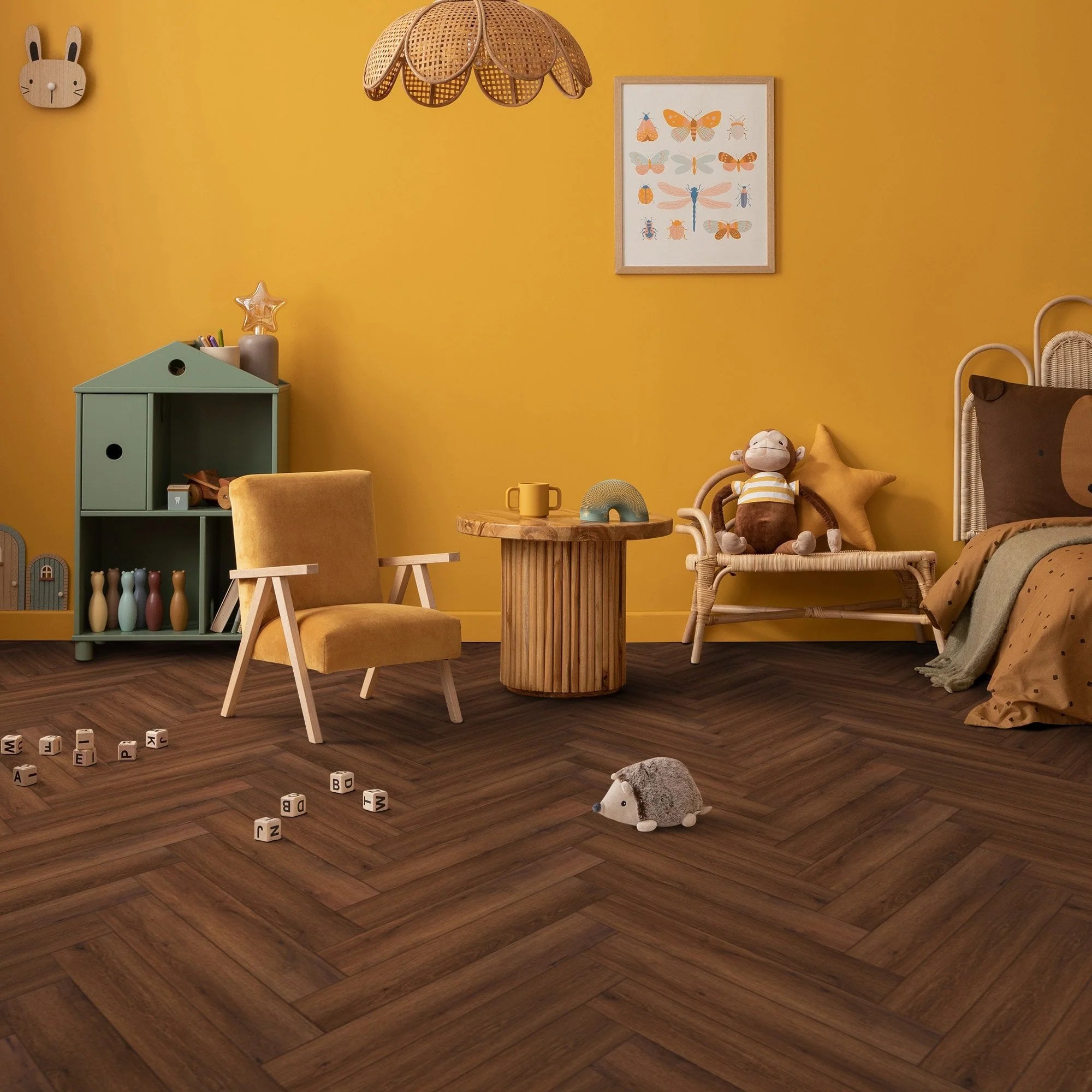 Dusk Oak - Comfort Luxe 12mm Laminate Herringbone Flooring (122144) - Image 7