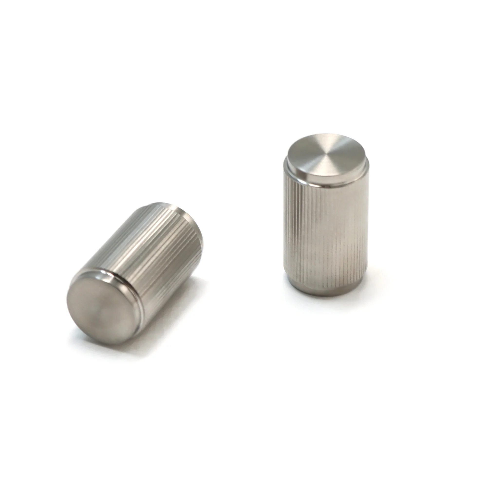 Fluted Large Round Cabinet Door Knob - Satin Stainless Steel (123441) - Image 3