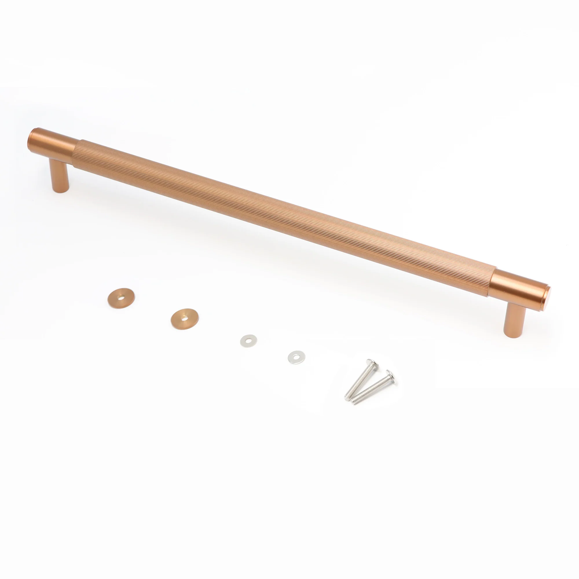 Fluted Large Round T-Bar Pull Handle - Rose Gold (123434) - Image 4
