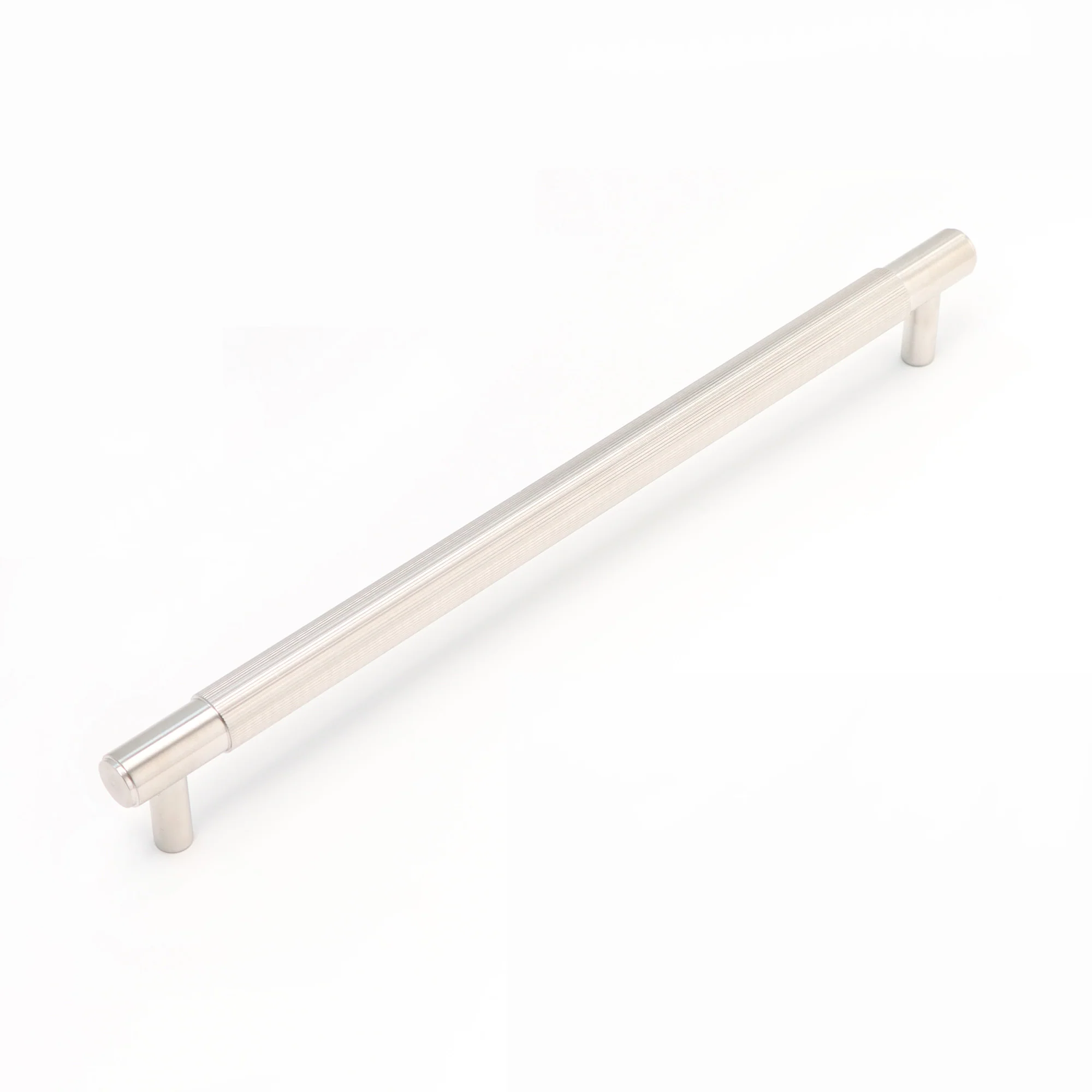 Fluted Large Round T-Bar Pull Handle - Satin Stainless Steel (123431) - Image 3