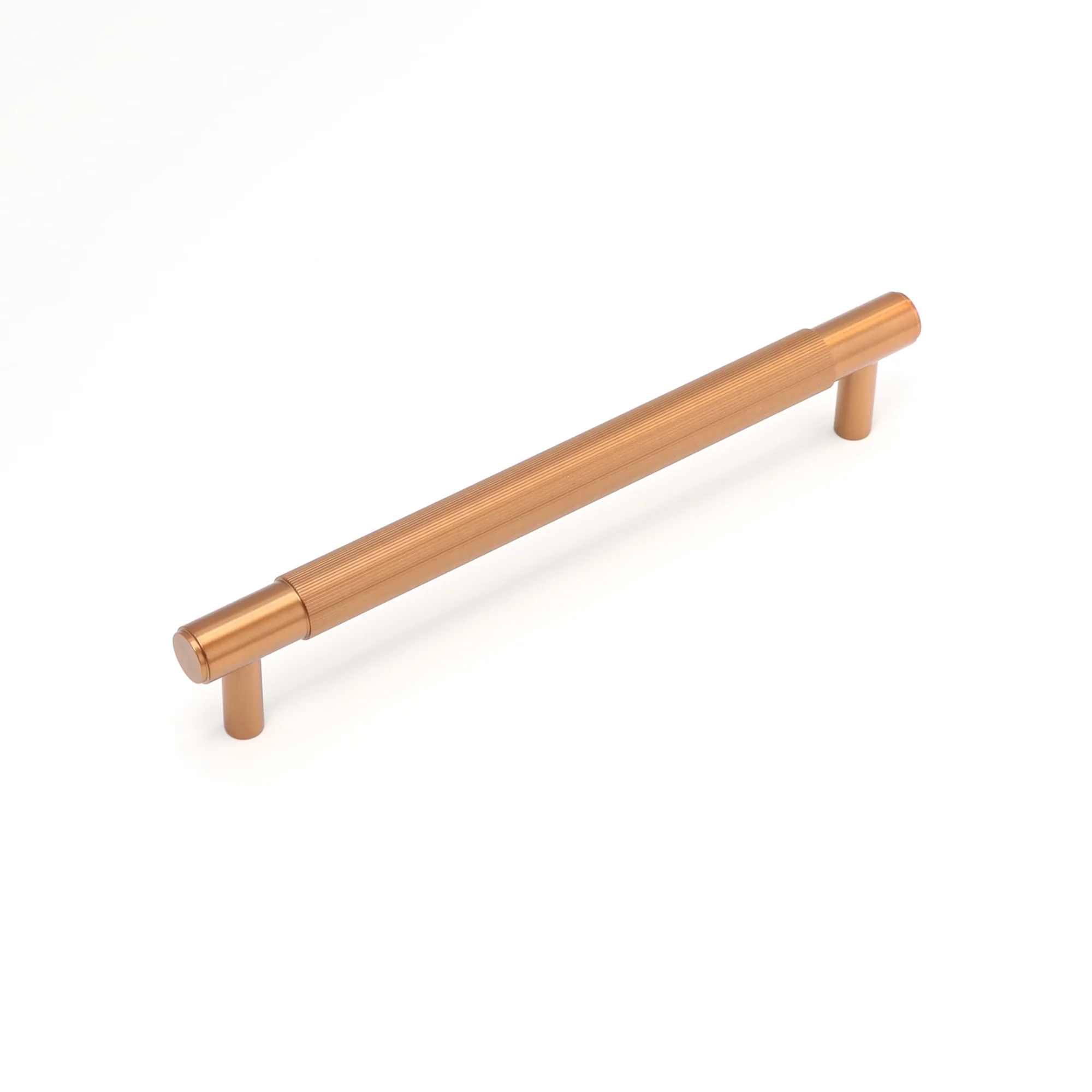 Fluted Medium Round T-Bar Pull Handle - Rose Gold (123429) - Image 3