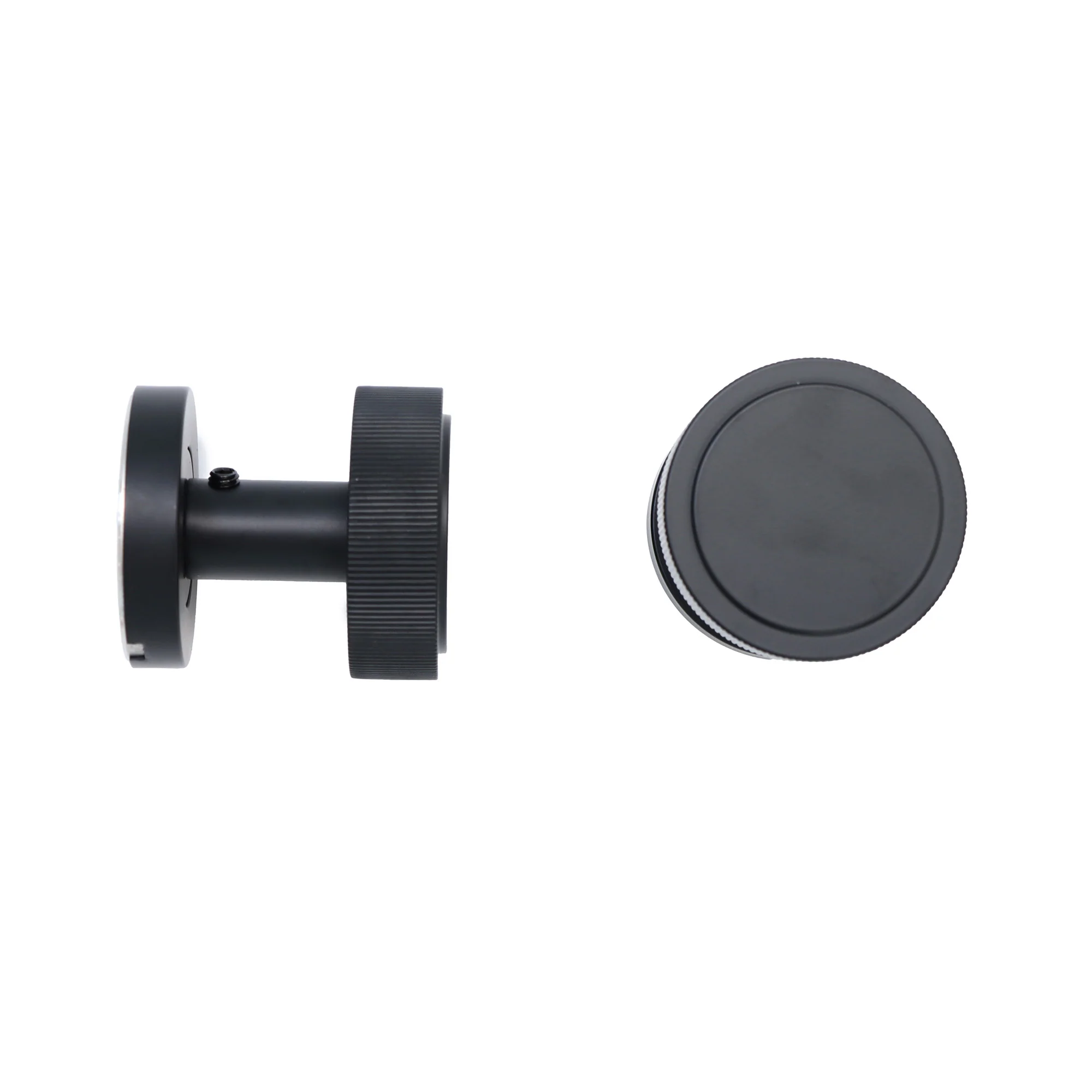 Fluted Round Rose Door Knob Set - Matt Black (123403) - Image 6