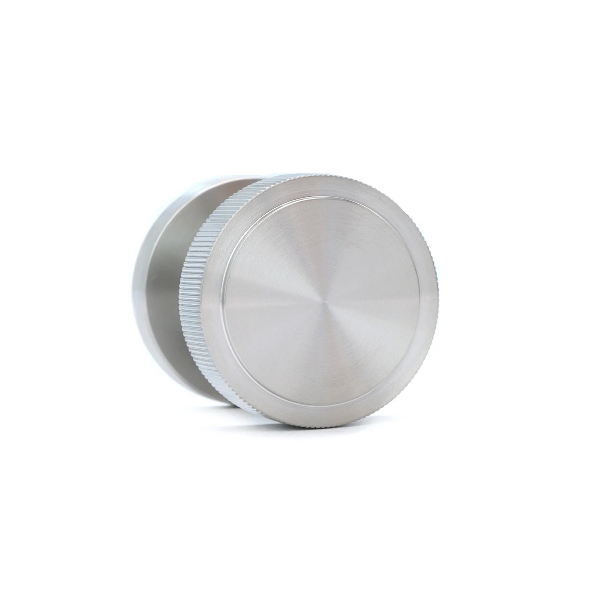 Fluted Round Rose Door Knob Set - Satin Stainless Steel (123401) - Image 4