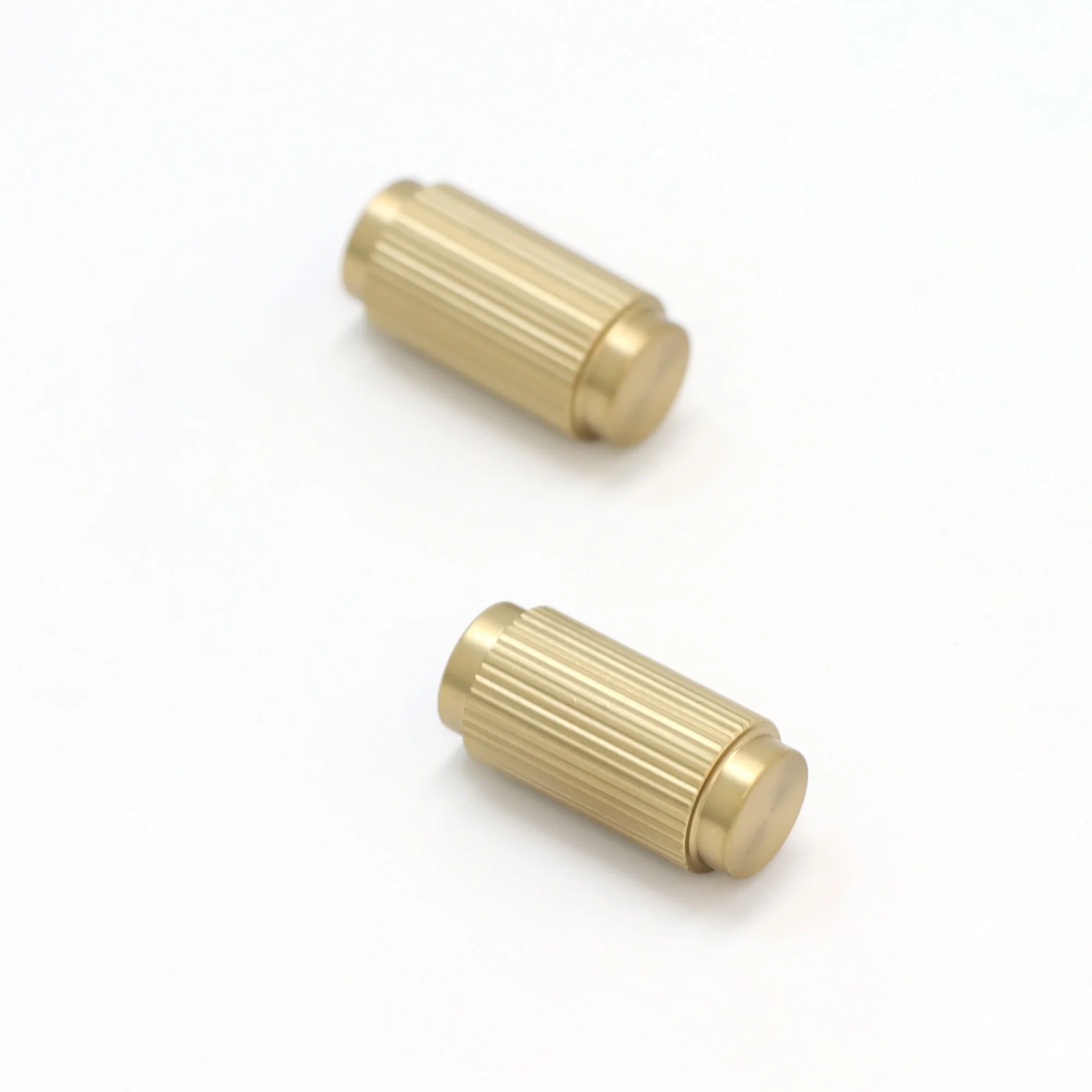 Fluted Small Round Cabinet Door Knob - Satin Gold (123452) - Image 4