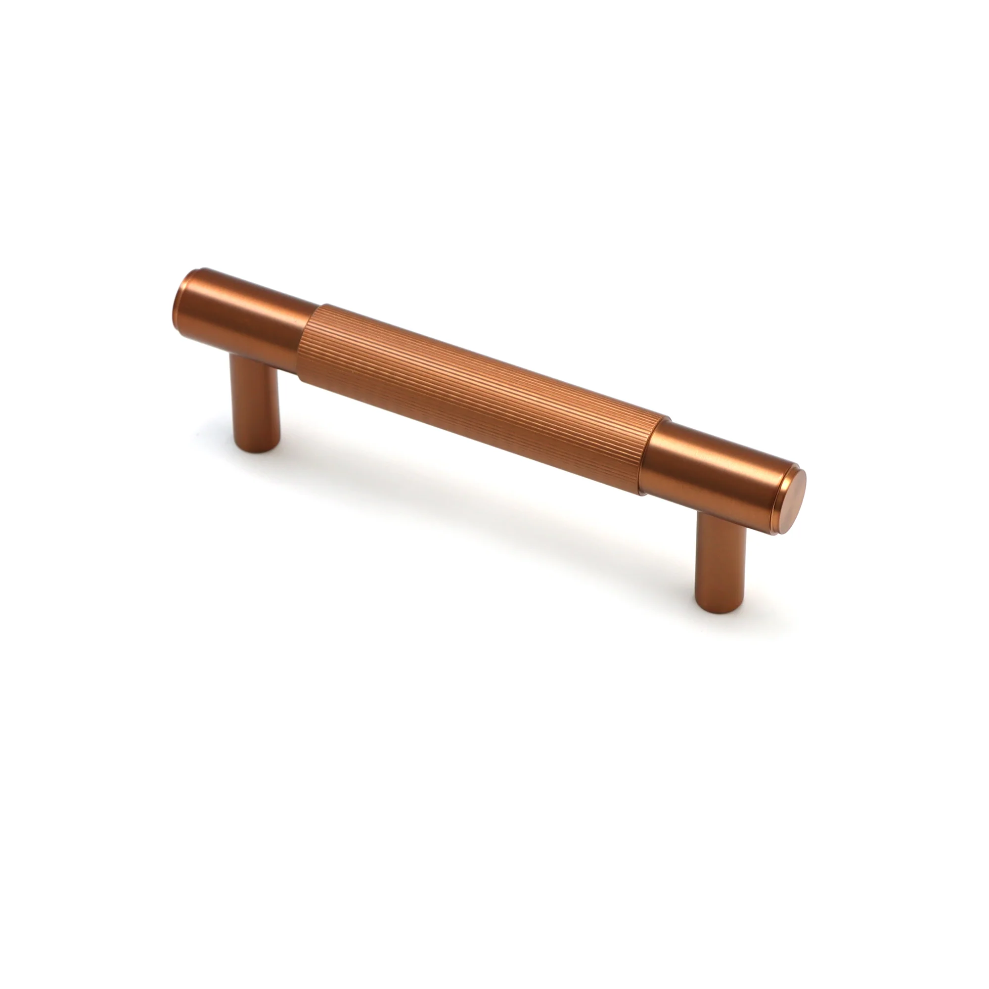Fluted Small Round T-Bar Pull Handle - Rose Gold (123424) - Image 3