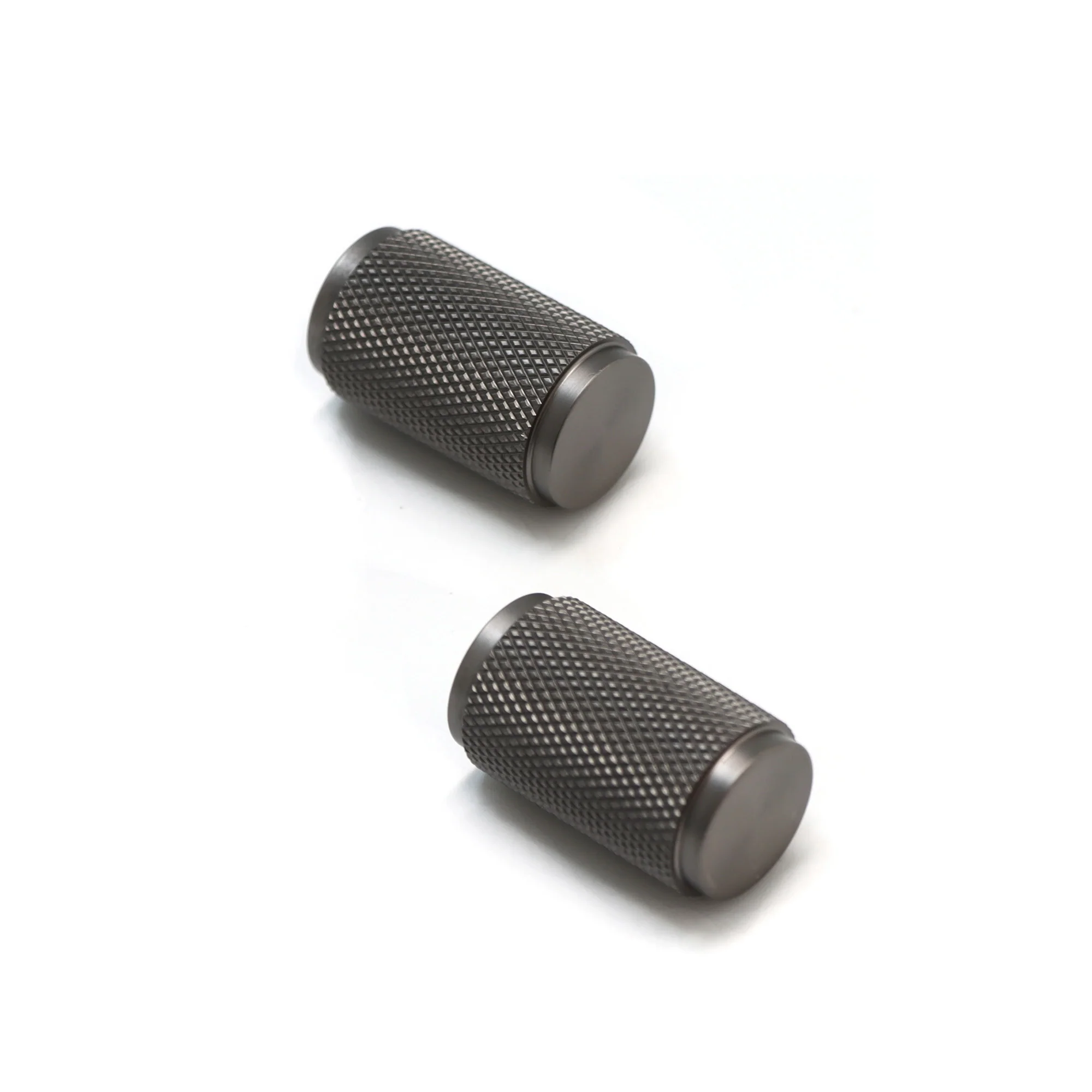 Knurled Large Round Cabinet Door Knob - Gun Metal (123440) - Image 4