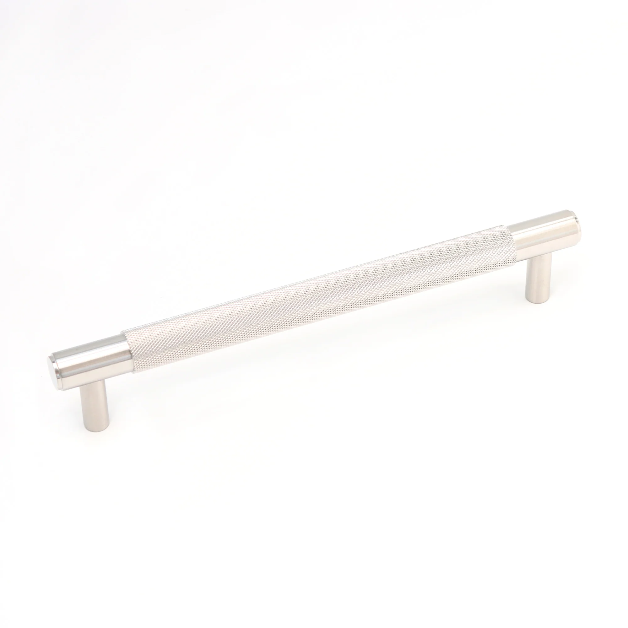 Knurled Medium Round T-Bar Pull Handle - Satin Stainless Steel (123411) - Image 3