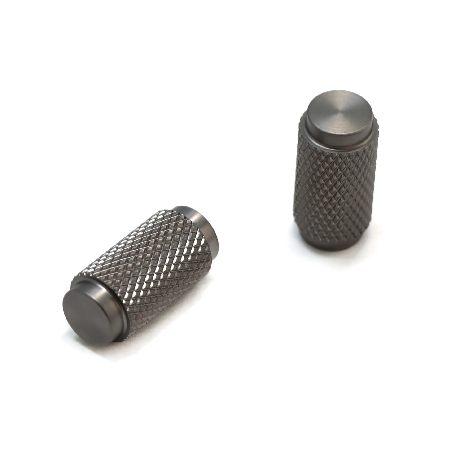 Knurled Small Round Cabinet Door Knob - Gun Metal (123450) - Image 3