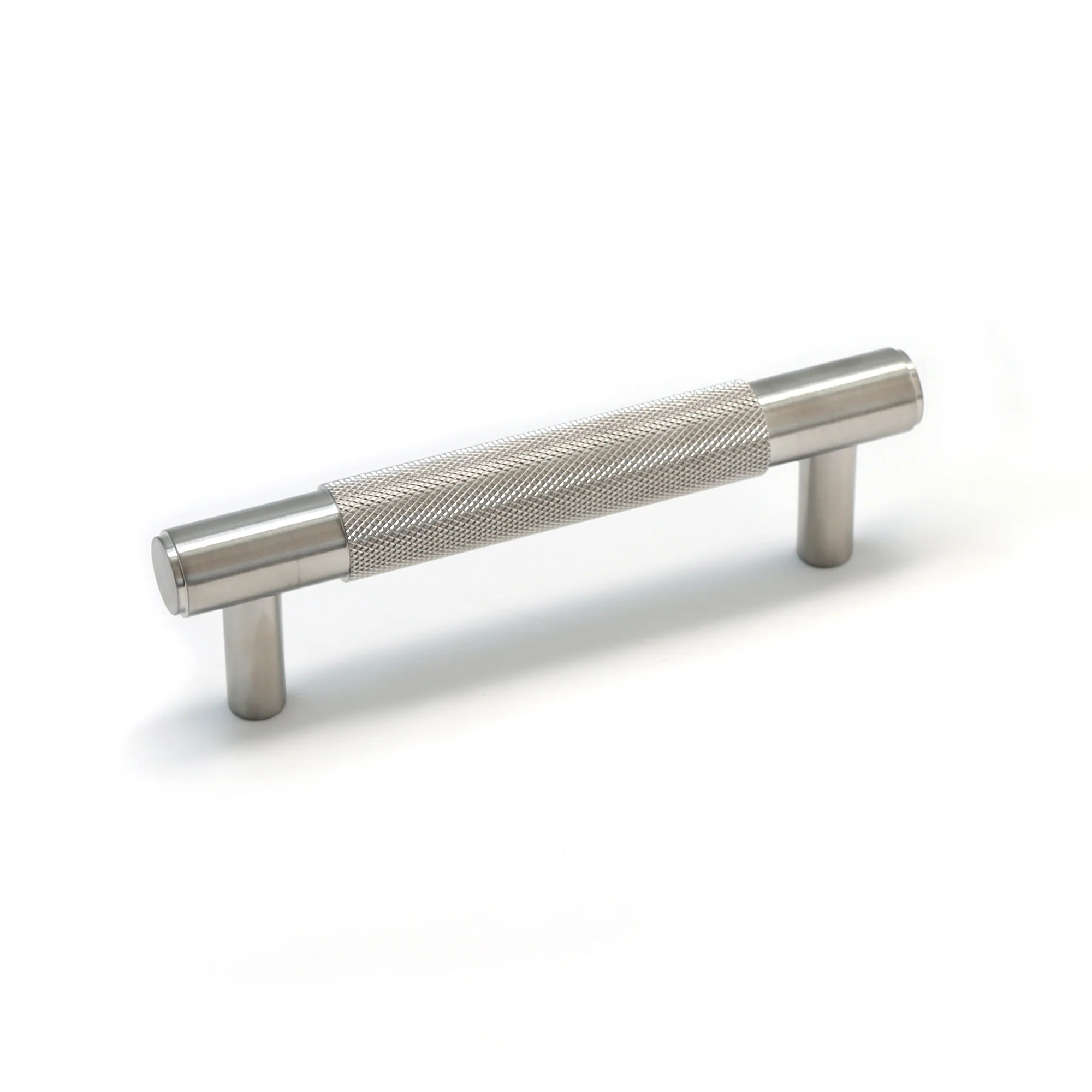 Knurled Small Round T-Bar Pull Handle - Satin Stainless Steel (123406) - Image 3