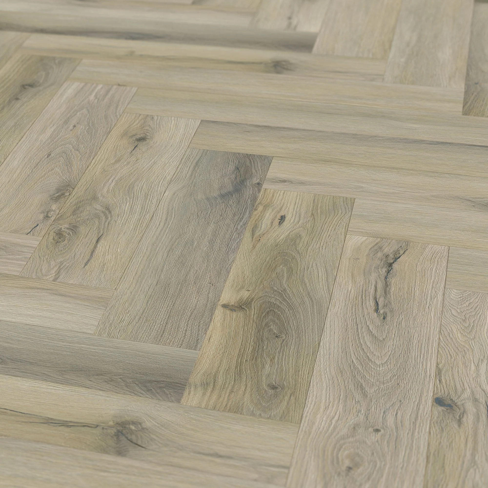 Mission Oak - Foundation Herringbone LVT 5mm Anti-Microbial UV Coated Rigid Core Vinyl Flooring (123004) - Image 3