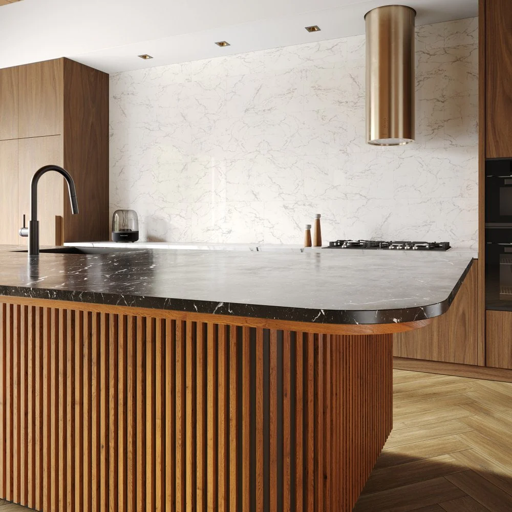 Carrara Marble - Lustre Stone 800 x 400mm Waterproof Wall Panelling (122540) - Image 3